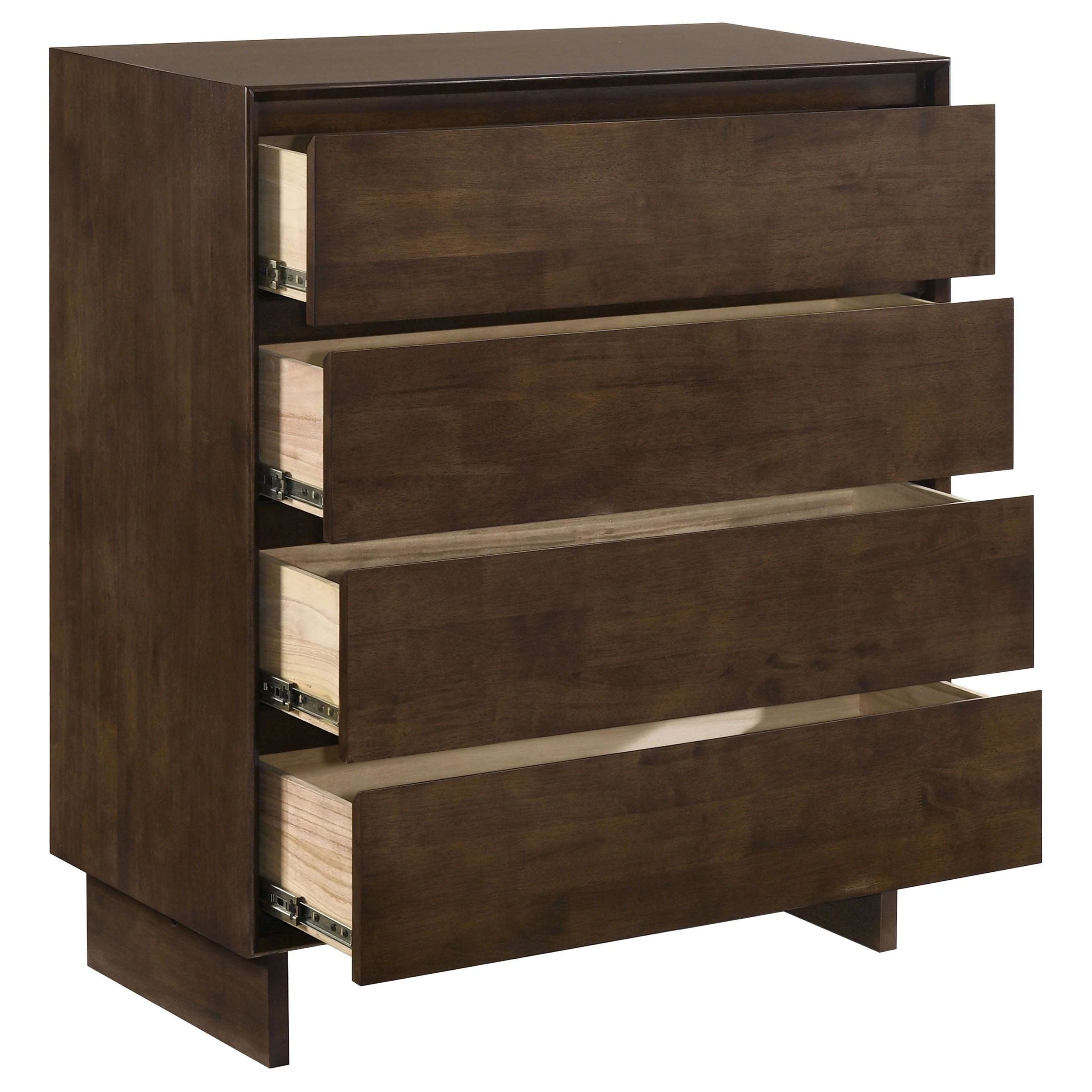 Glenwood 4-drawer Chest of Drawers Warm Brown - Image 11