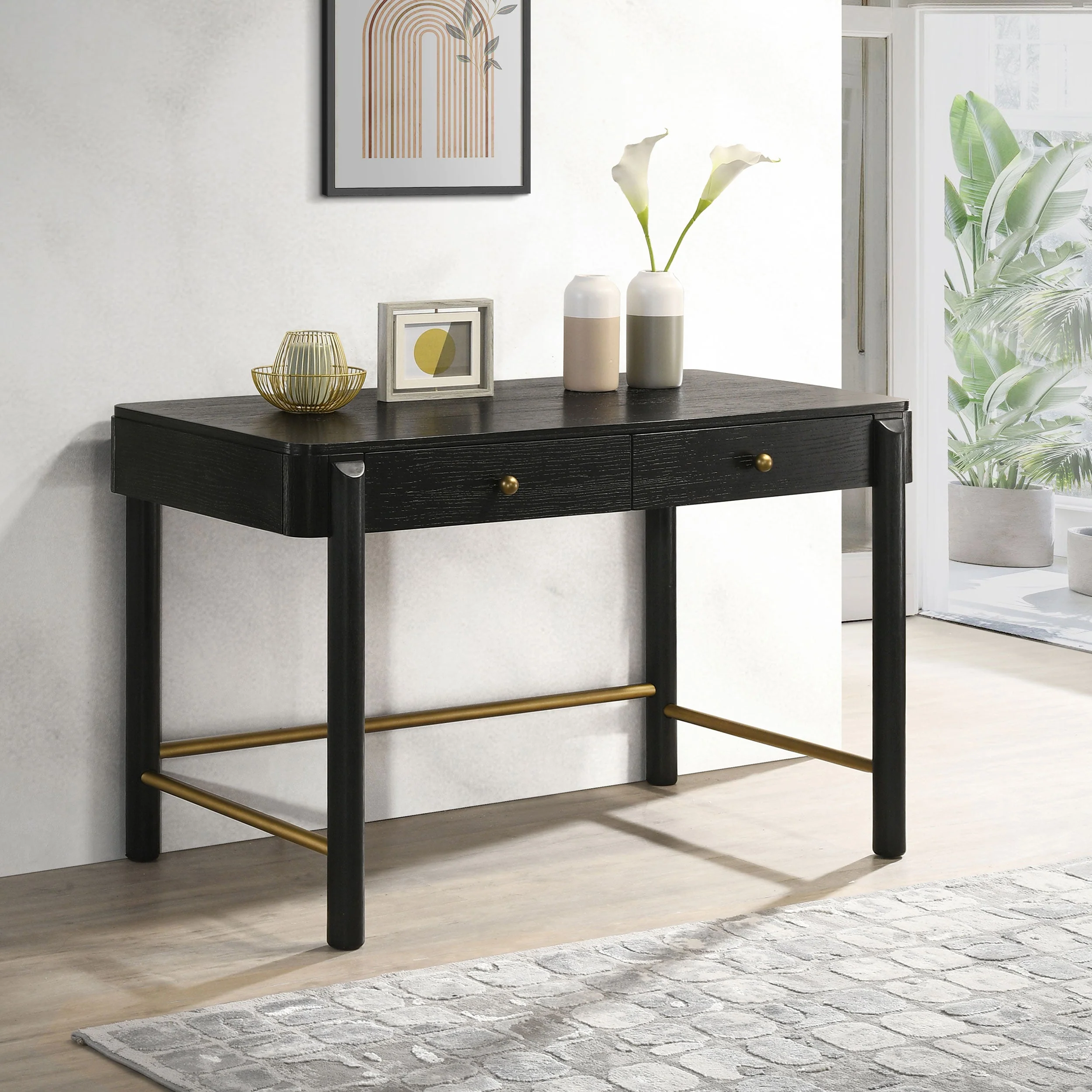 Arini 2-drawer Vanity Desk Makeup Table - Image 6
