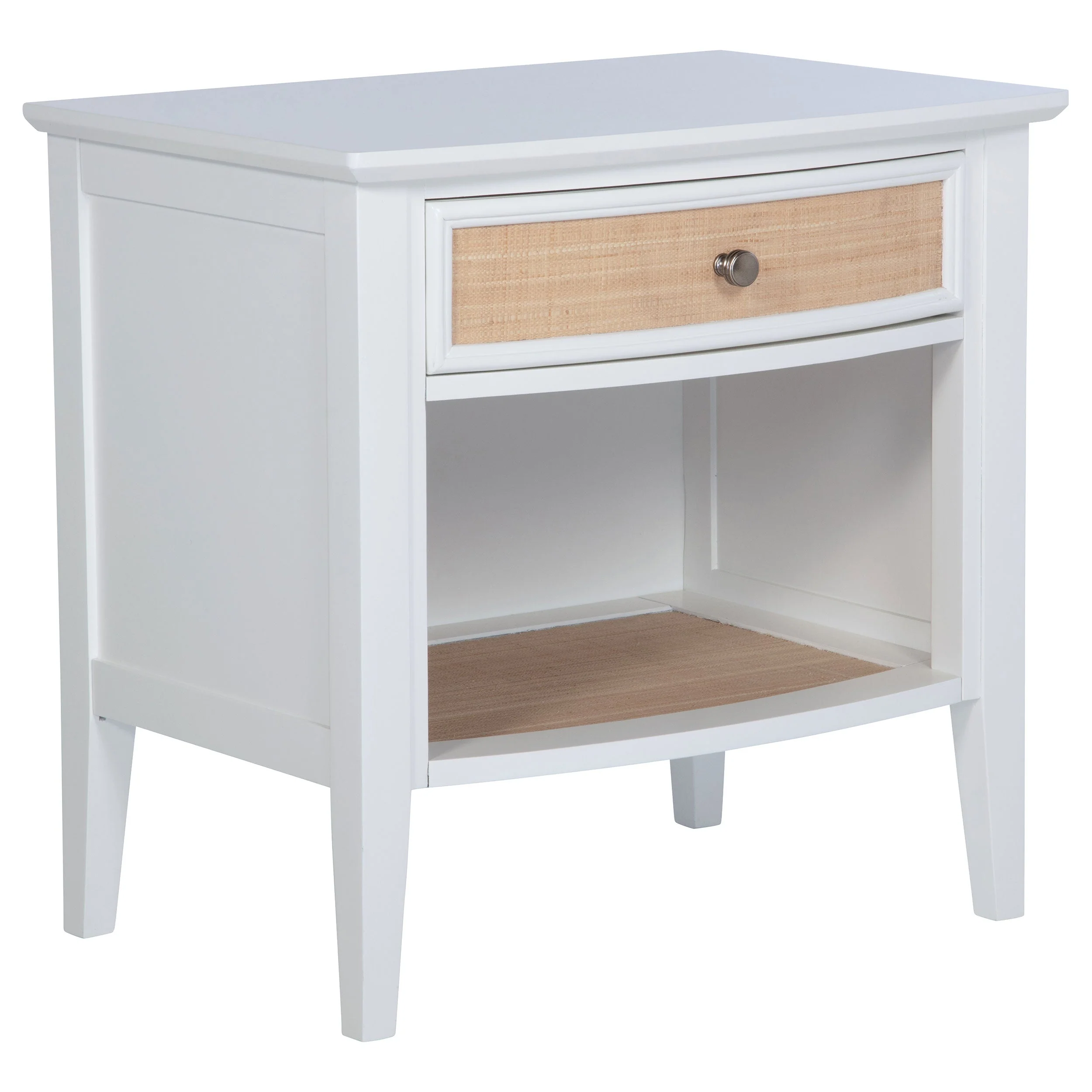 Bexhill 1-drawer Nightstand Bedside Table White - Image 2