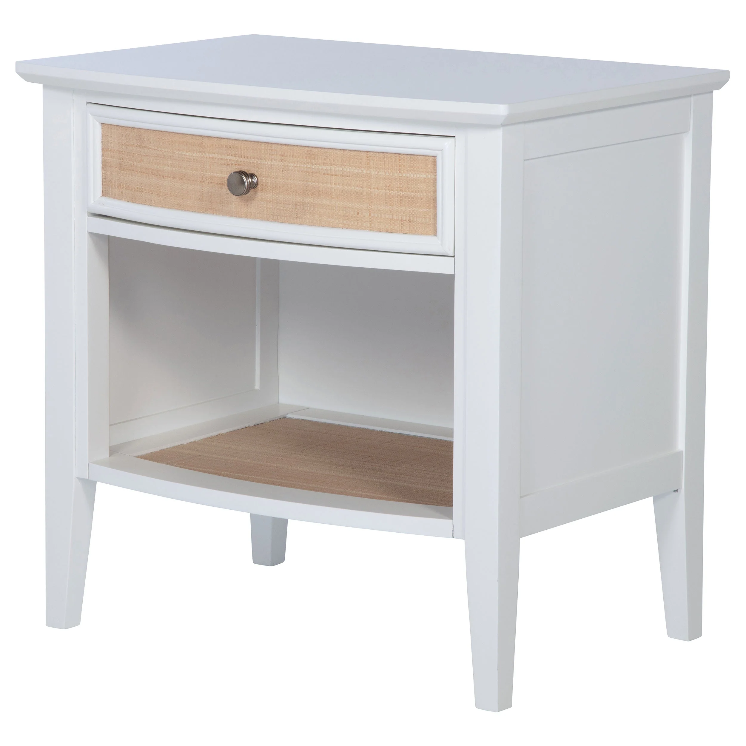 Bexhill 1-drawer Nightstand Bedside Table White - Image 5