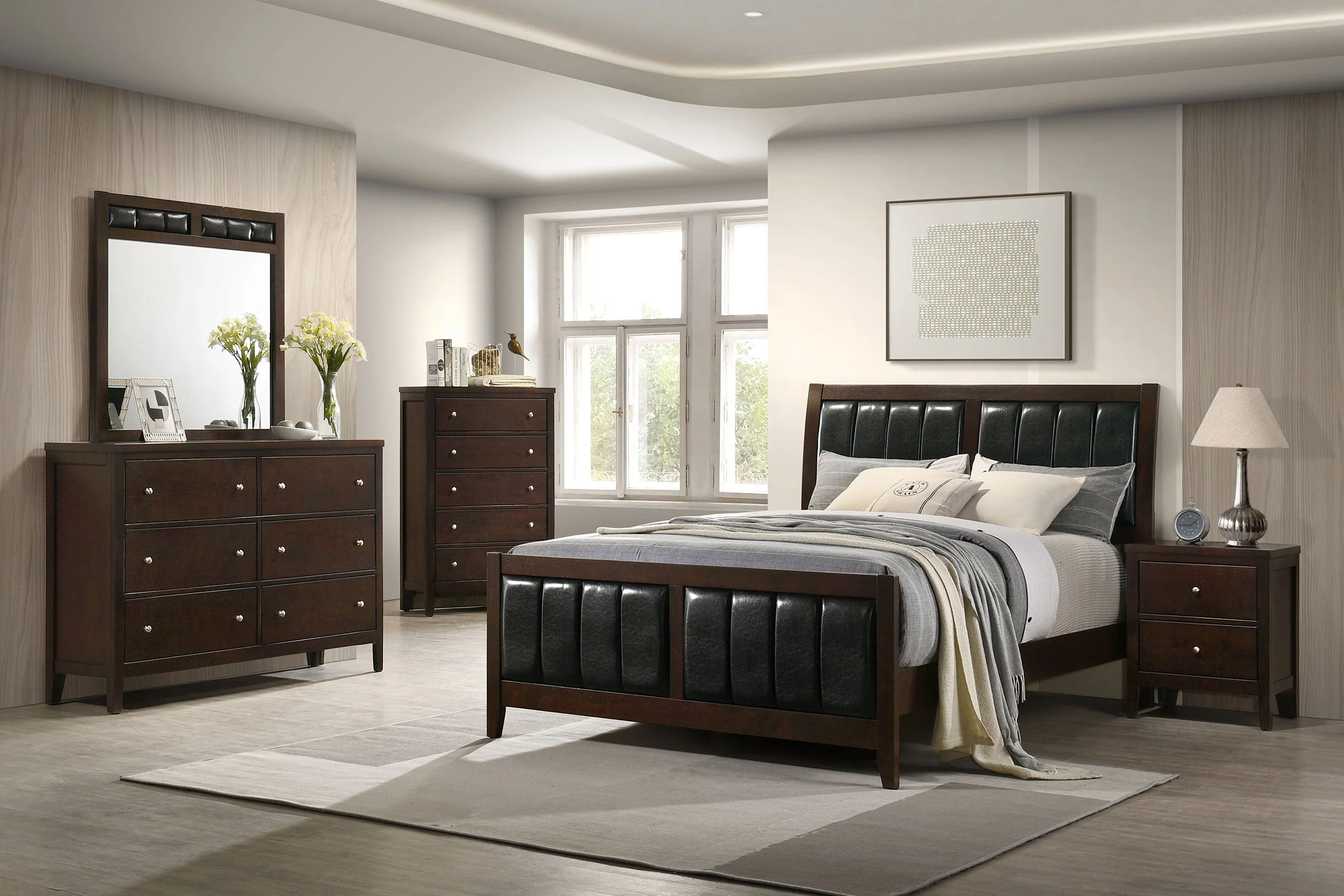 Carlton Bedroom Set Cappuccino - Image 12