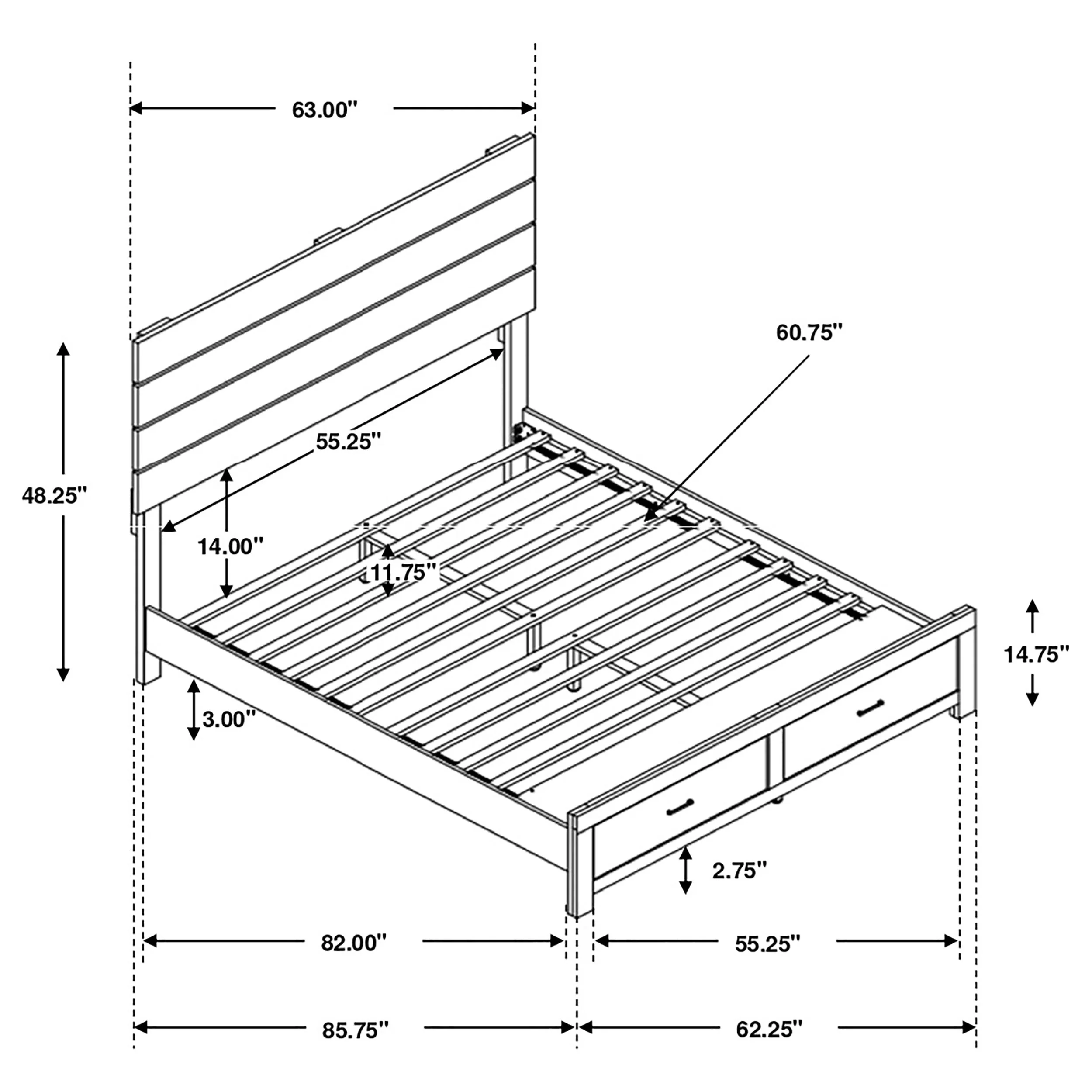 Brantford Wood Storage Panel Bed - Image 29