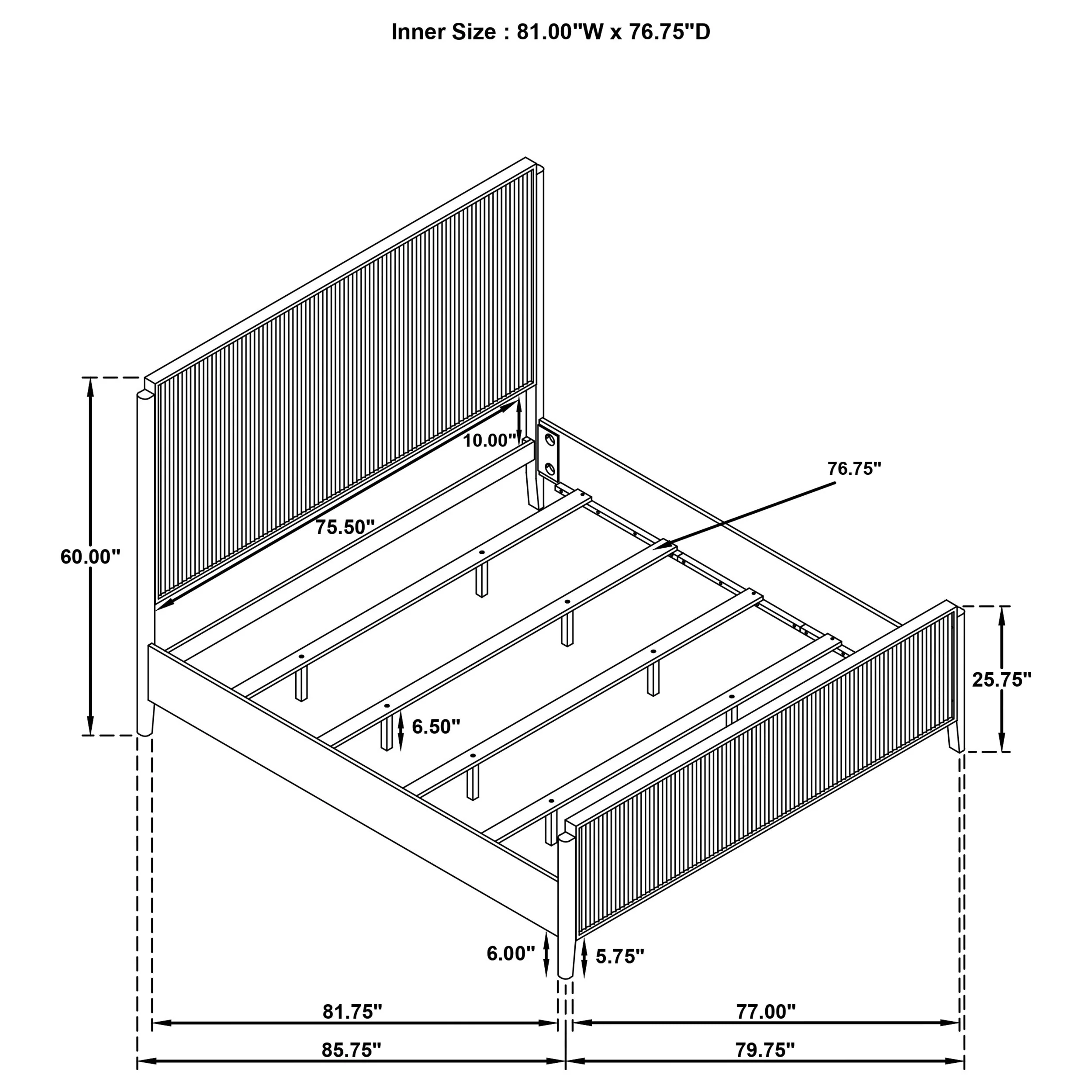 Brookmead Wood Panel Bed - Image 26