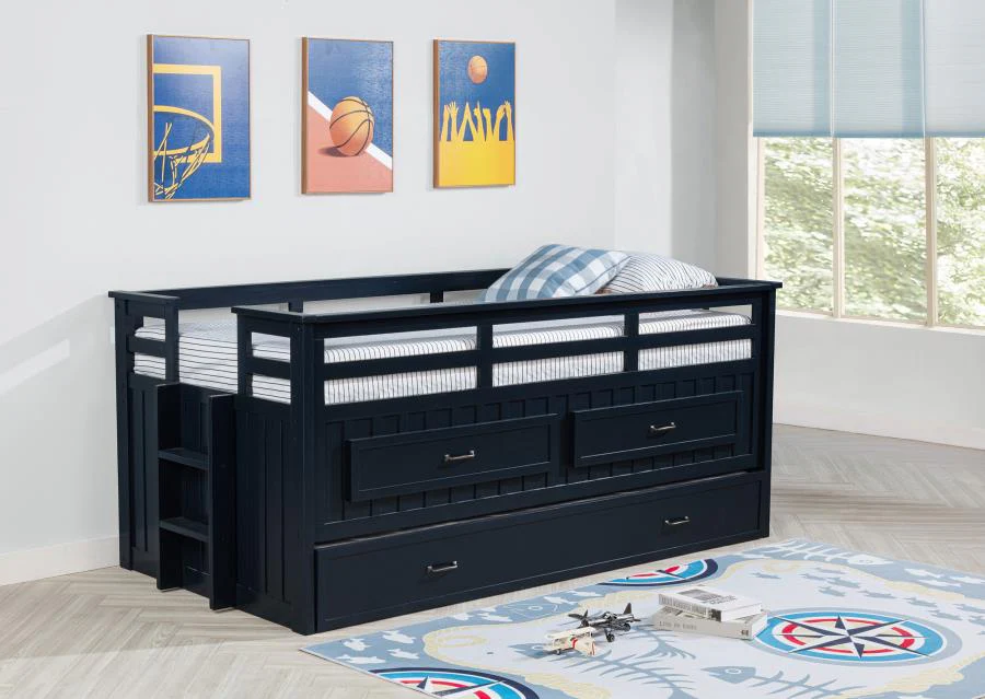 Carlsbad Wood Twin Captains Bed With Trundle - Image 2