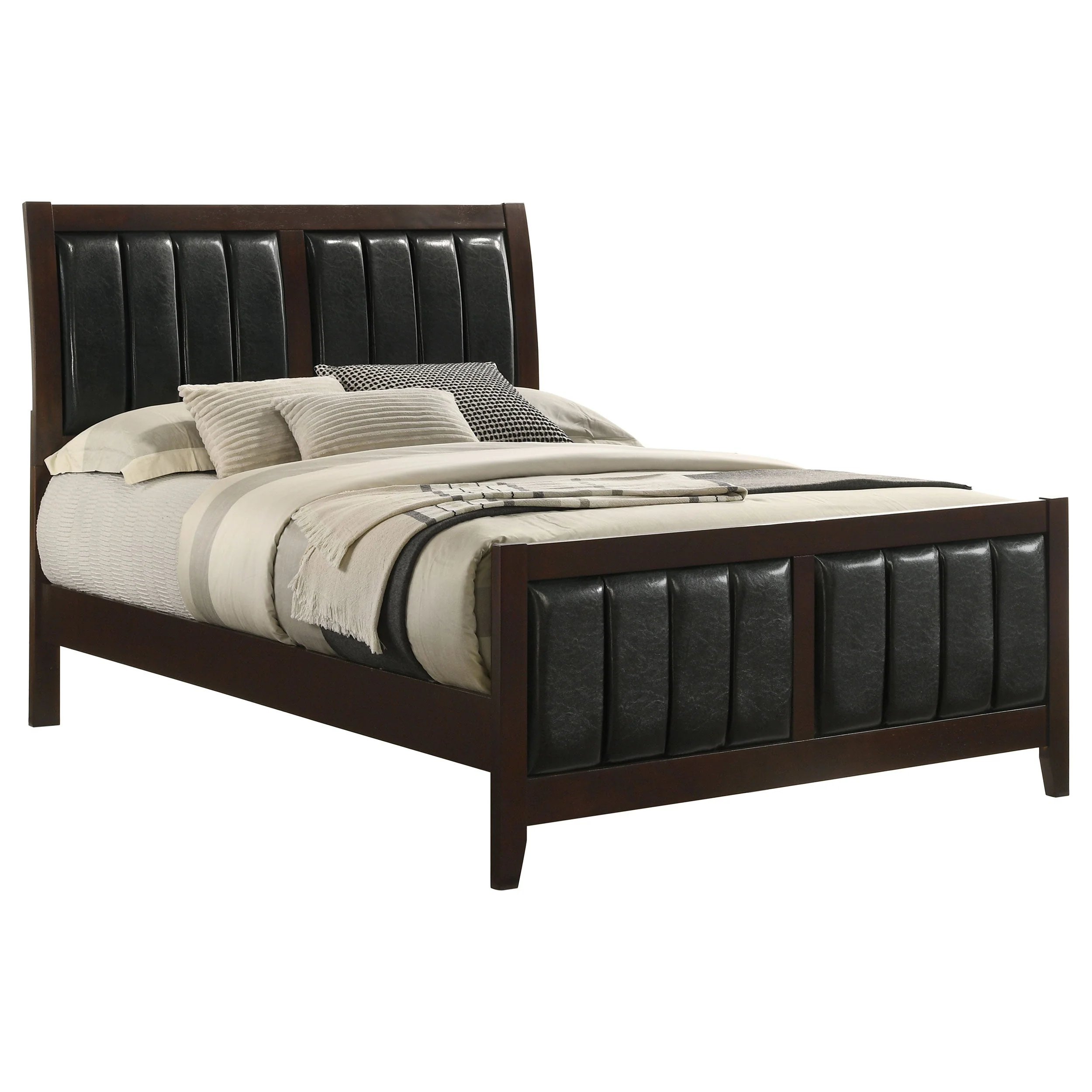 Carlton Wood Panel Bed Cappuccino - Image 19