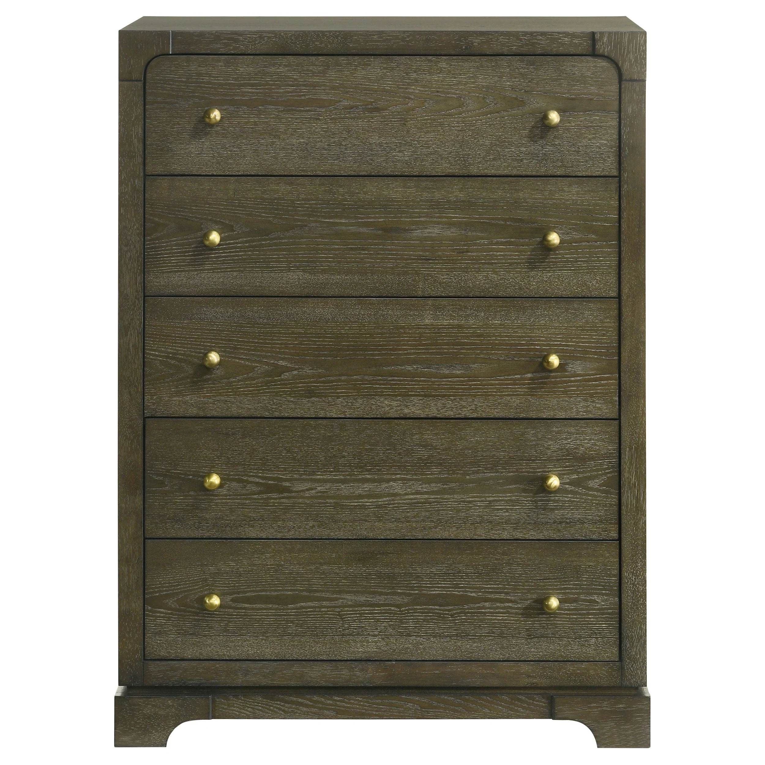 Gran Park 5-drawer Bedroom Chest of Drawers Dark Cocoa - Image 4