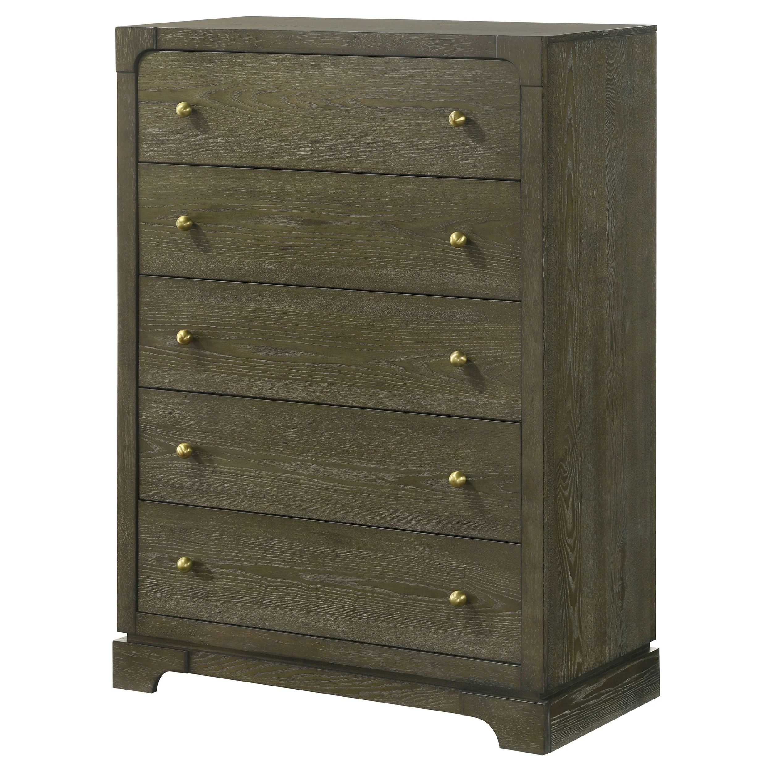 Gran Park 5-drawer Bedroom Chest of Drawers Dark Cocoa - Image 5