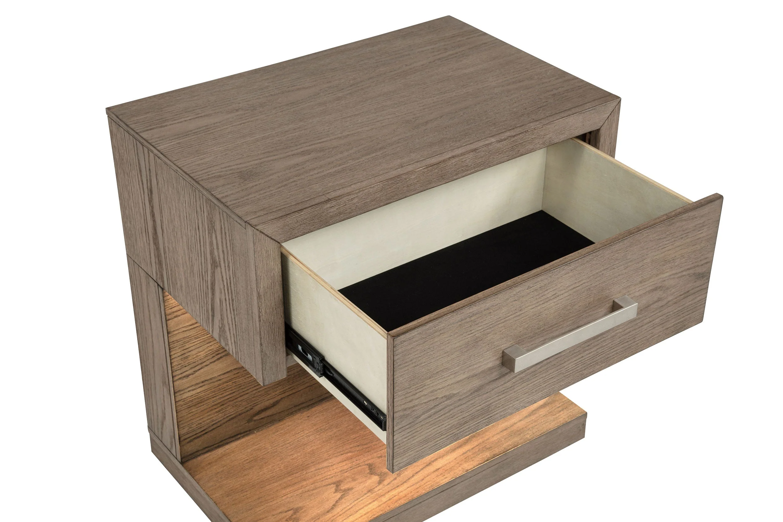 Kenora 1-drawer Nightstand Bedside Table Barley Brown - Image 11
