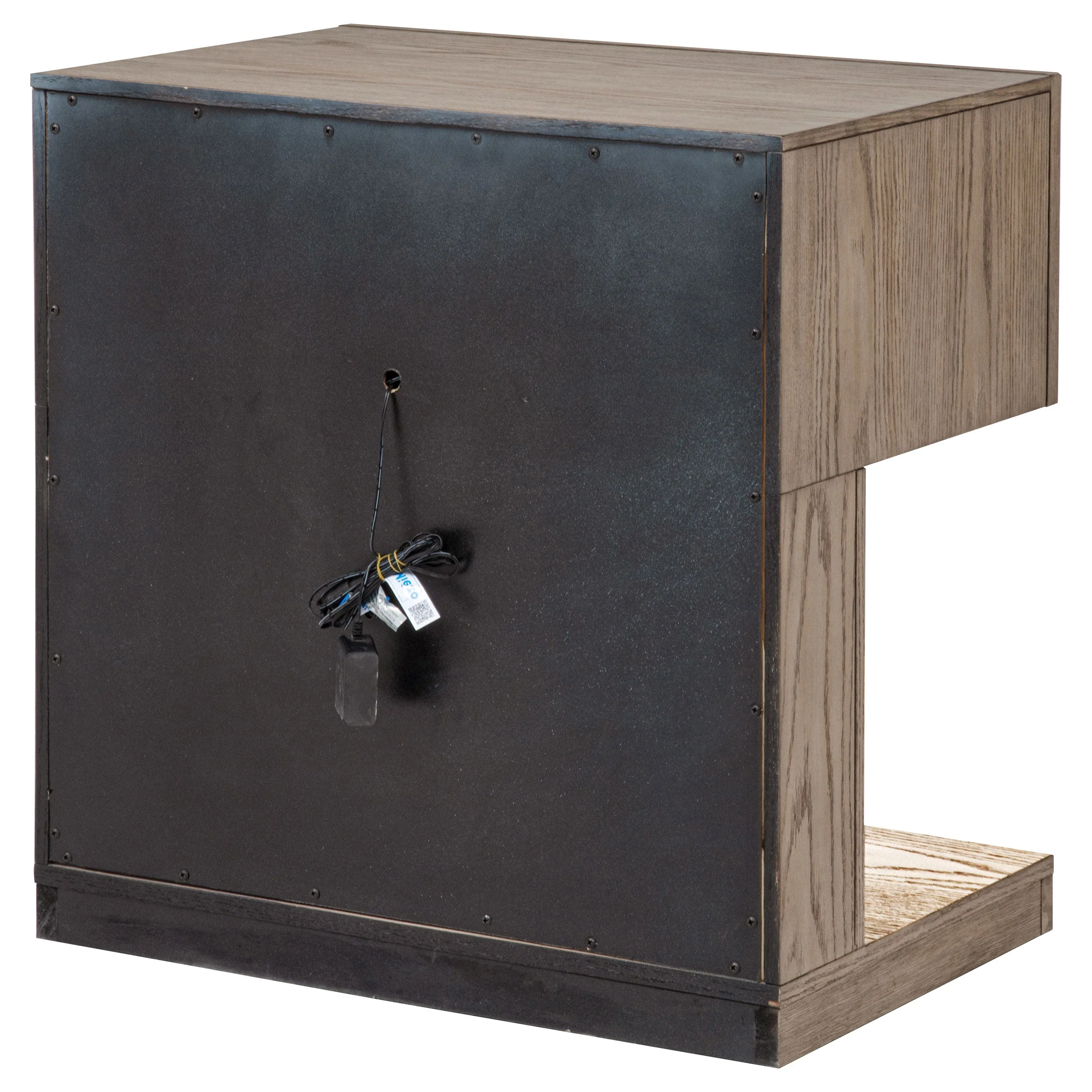 Kenora 1-drawer Nightstand Bedside Table Barley Brown - Image 9
