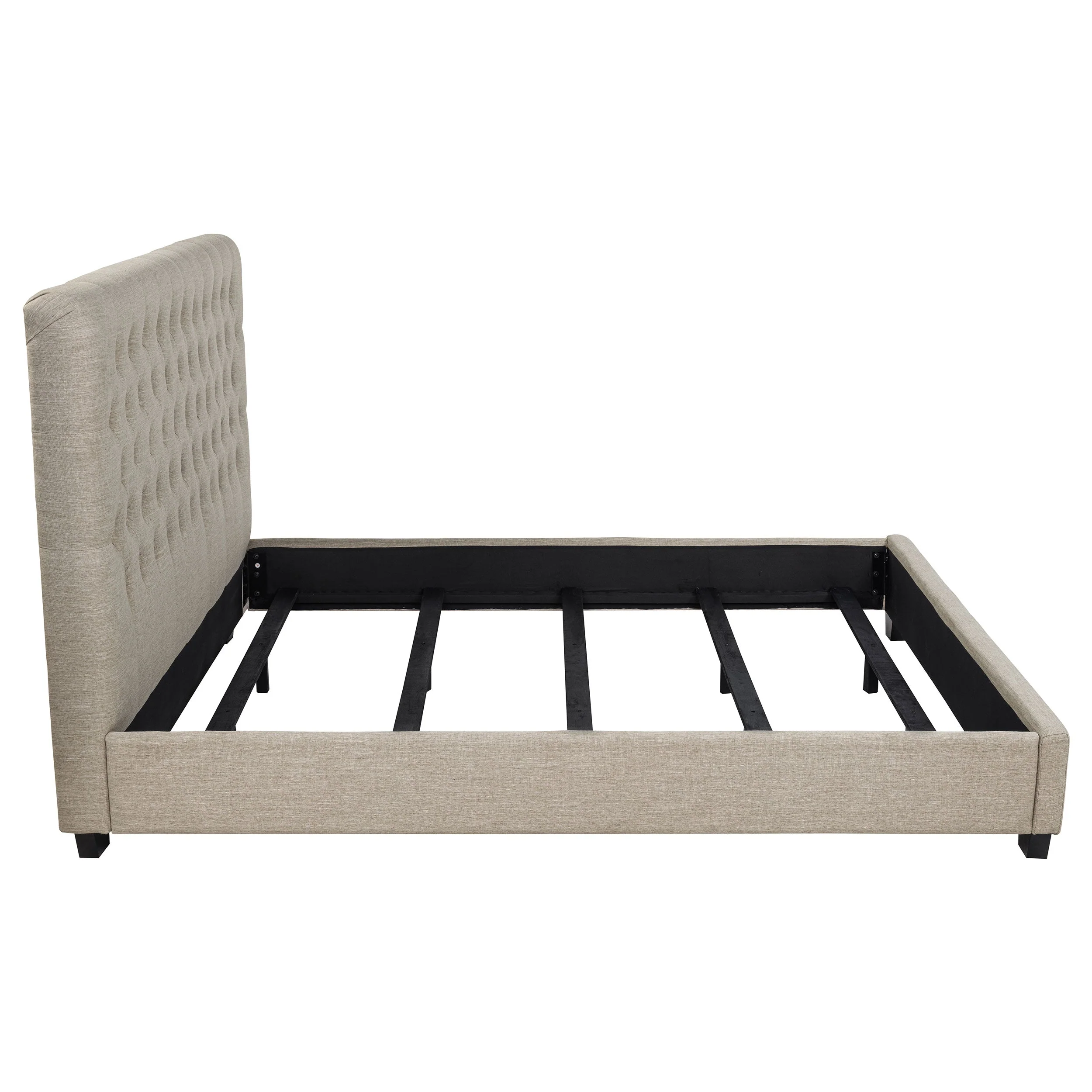 Chloe Upholstered Panel Bed Oatmeal - Image 27