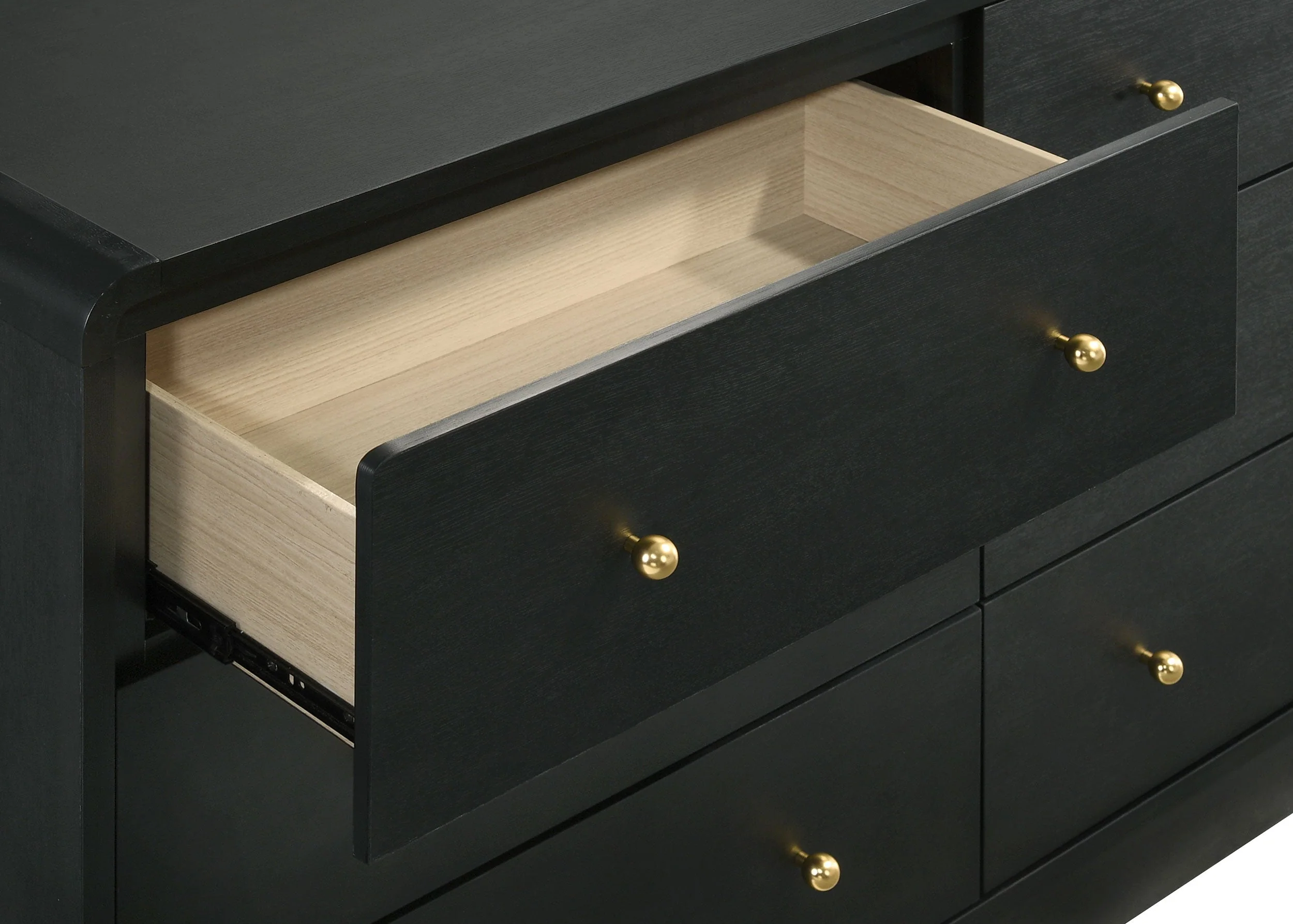 Cavelle 6-drawer Dresser and Mirror Black - Image 11