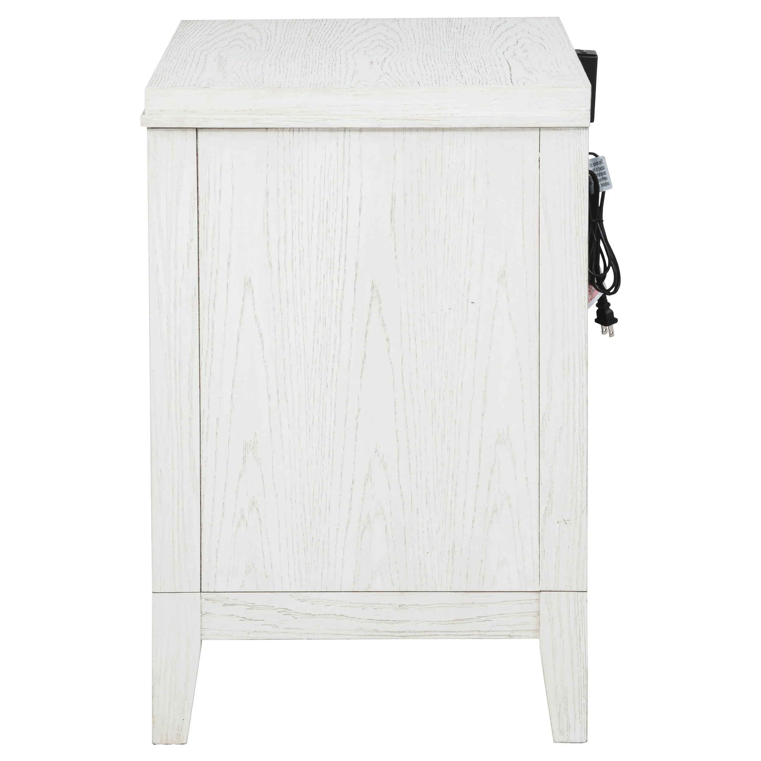 Marielle 2-drawer Nightstand Bedside Table Distressed White - Image 6