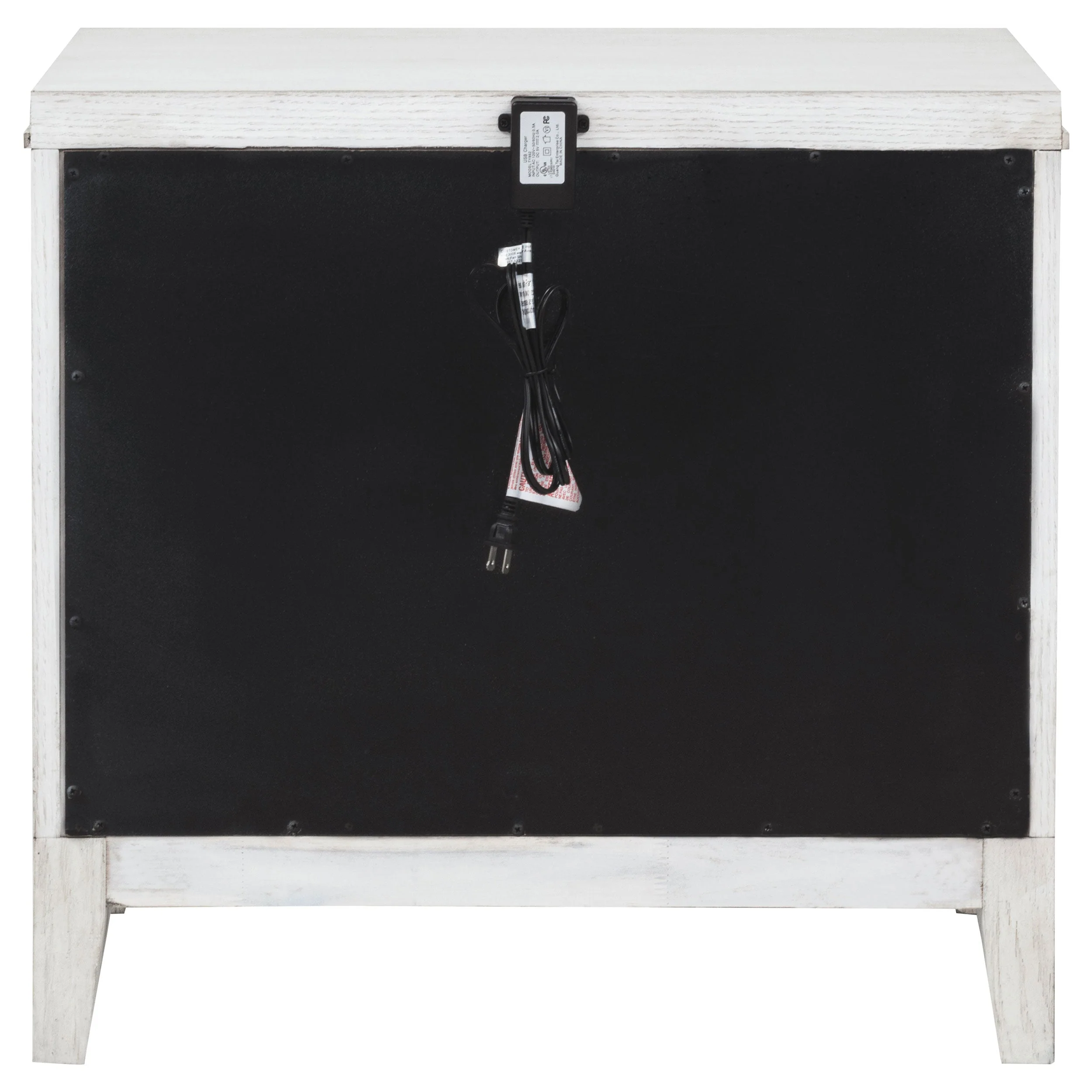 Marielle 2-drawer Nightstand Bedside Table Distressed White - Image 8