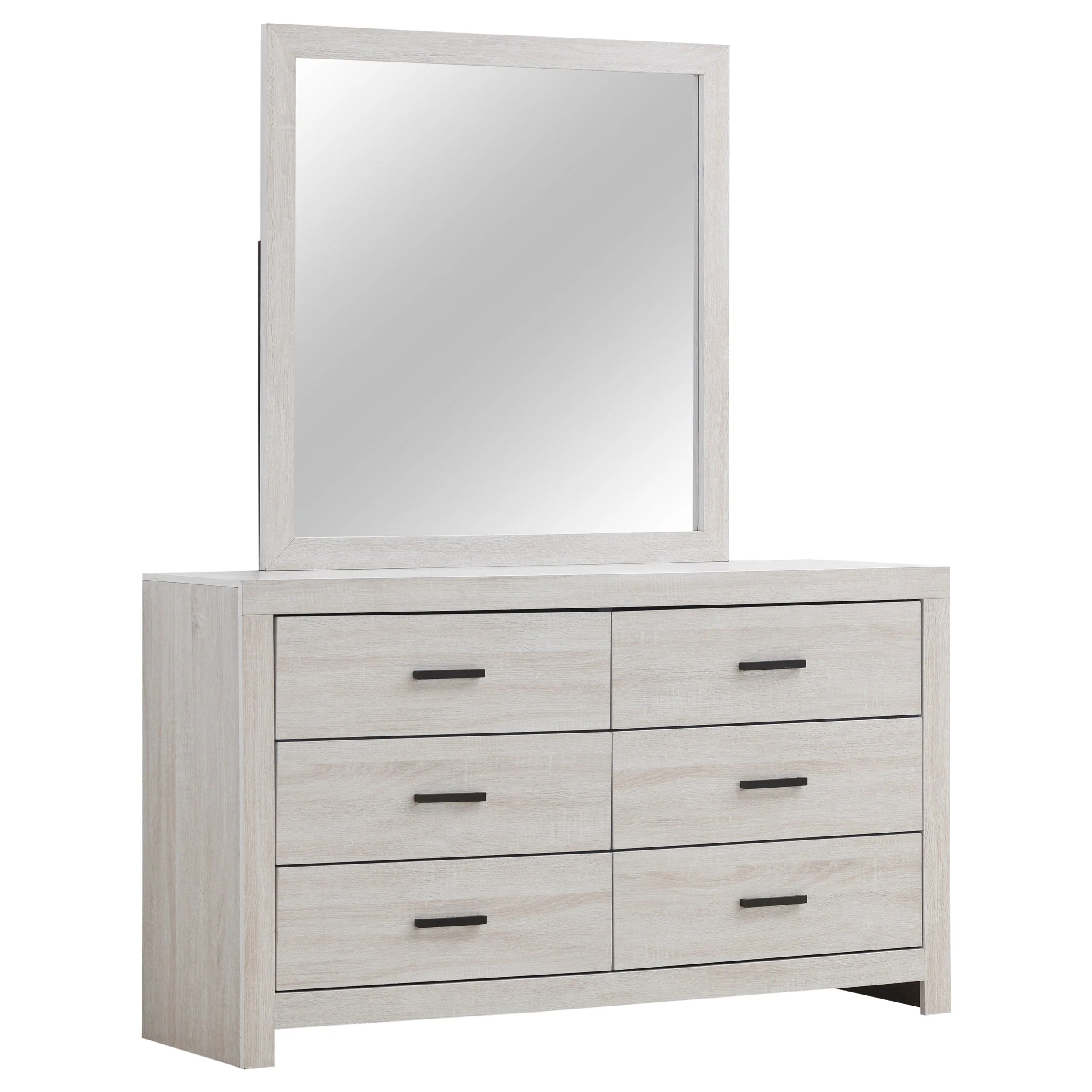 Brantford 6-drawer Dresser with Mirror - Image 4