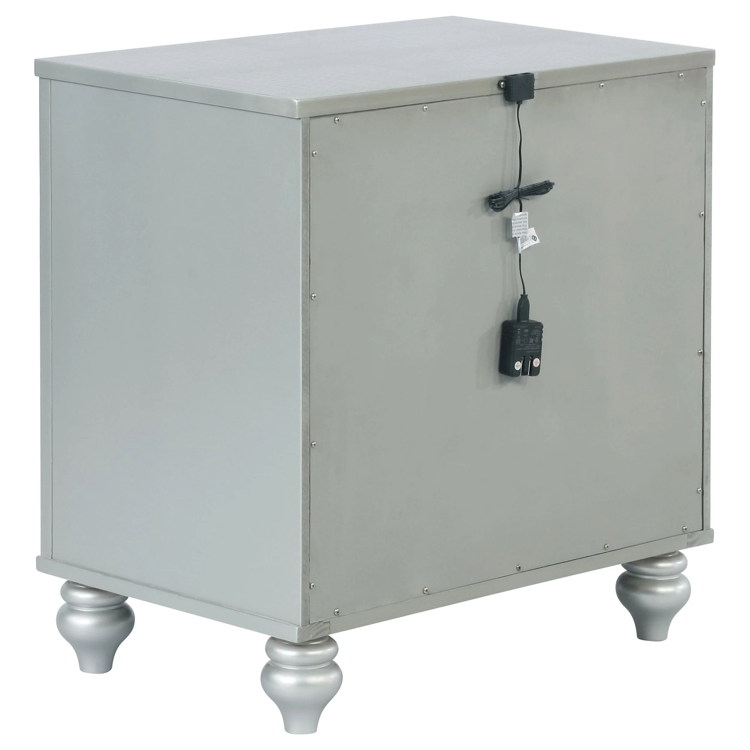 Gunnison 2-drawer Nightstand Silver Metallic - Image 7