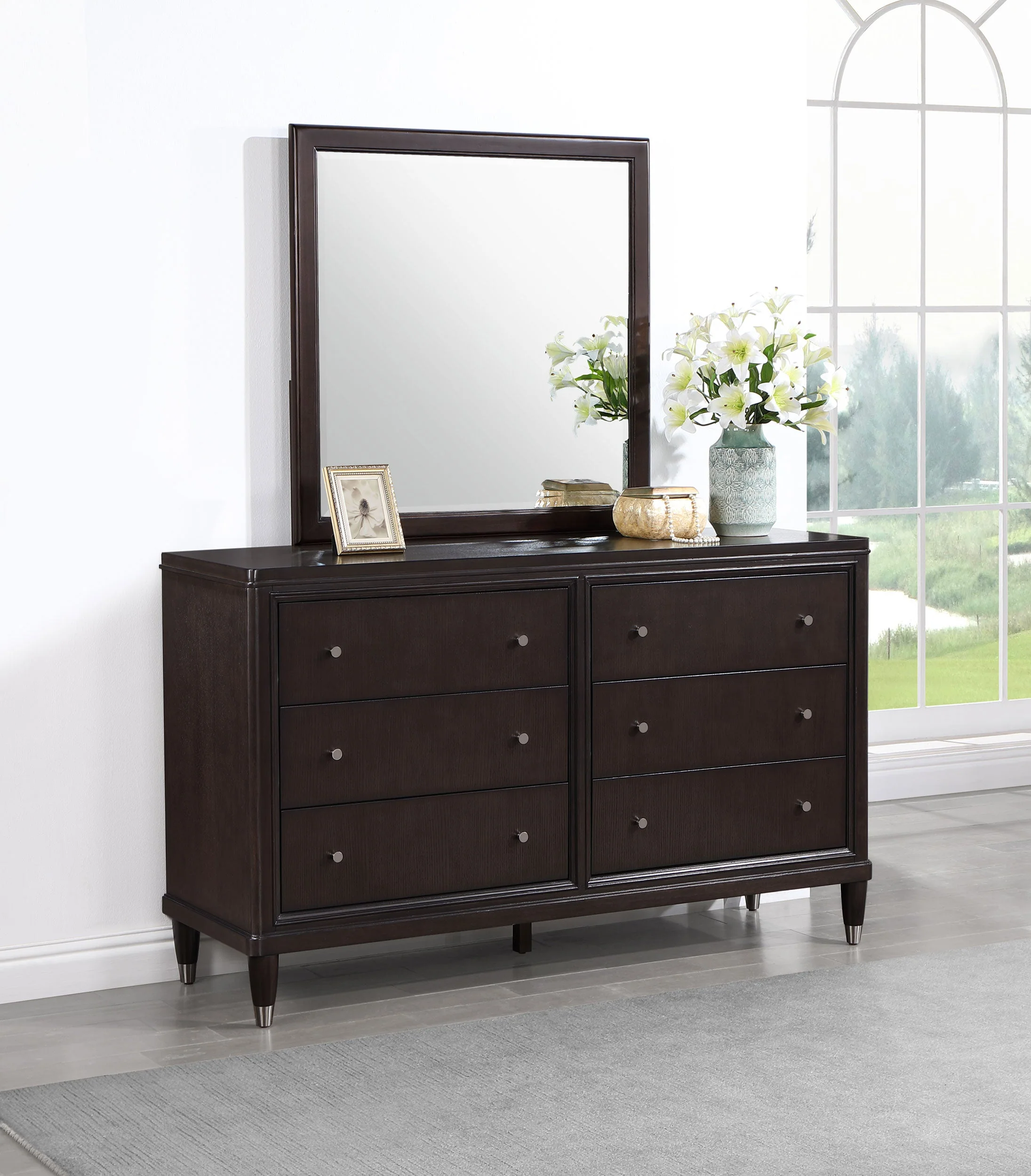 Emberlyn 6-drawer Dresser with Mirror Brown - Image 3
