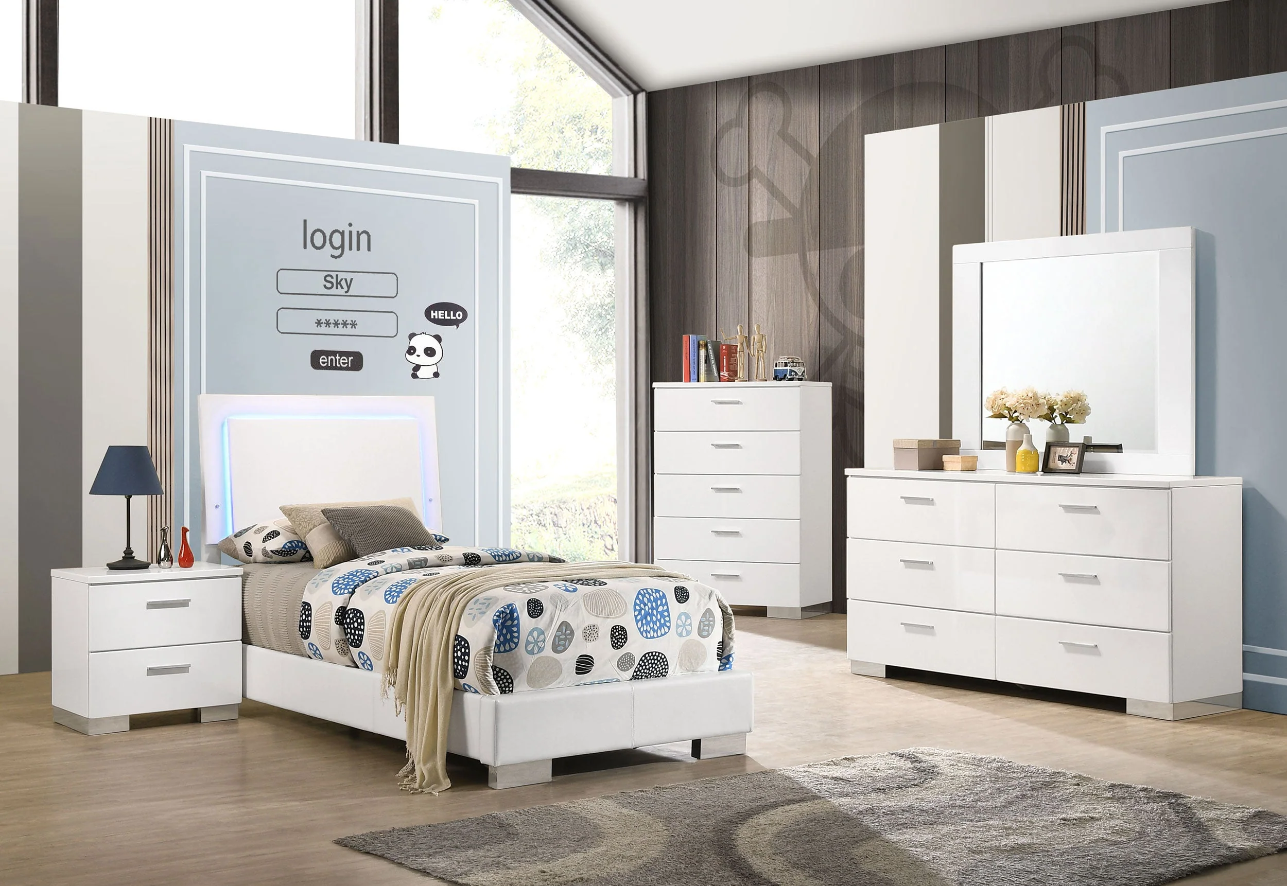 Felicity Bedroom Set High Gloss - Image 13