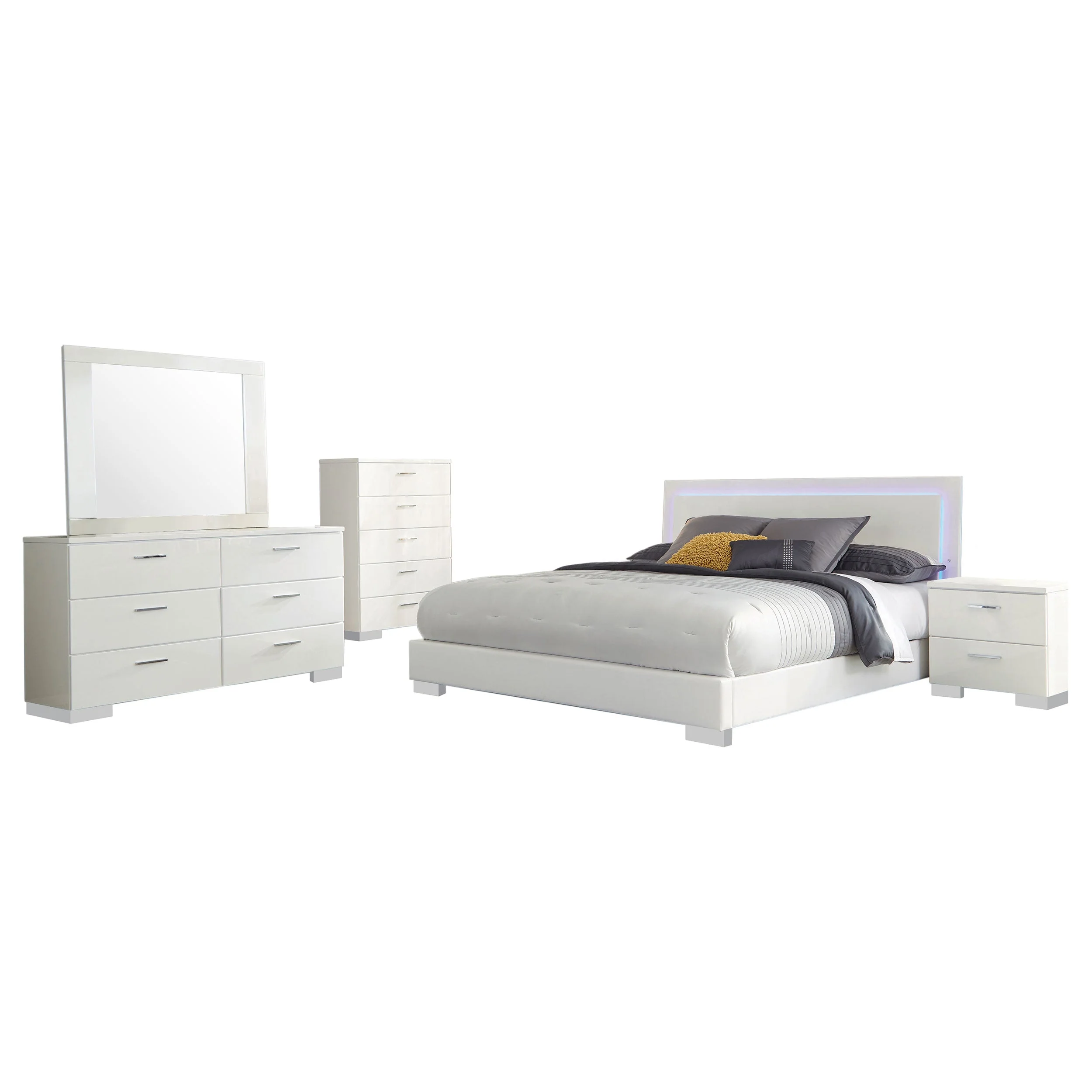 Felicity Bedroom Set High Gloss - Image 28