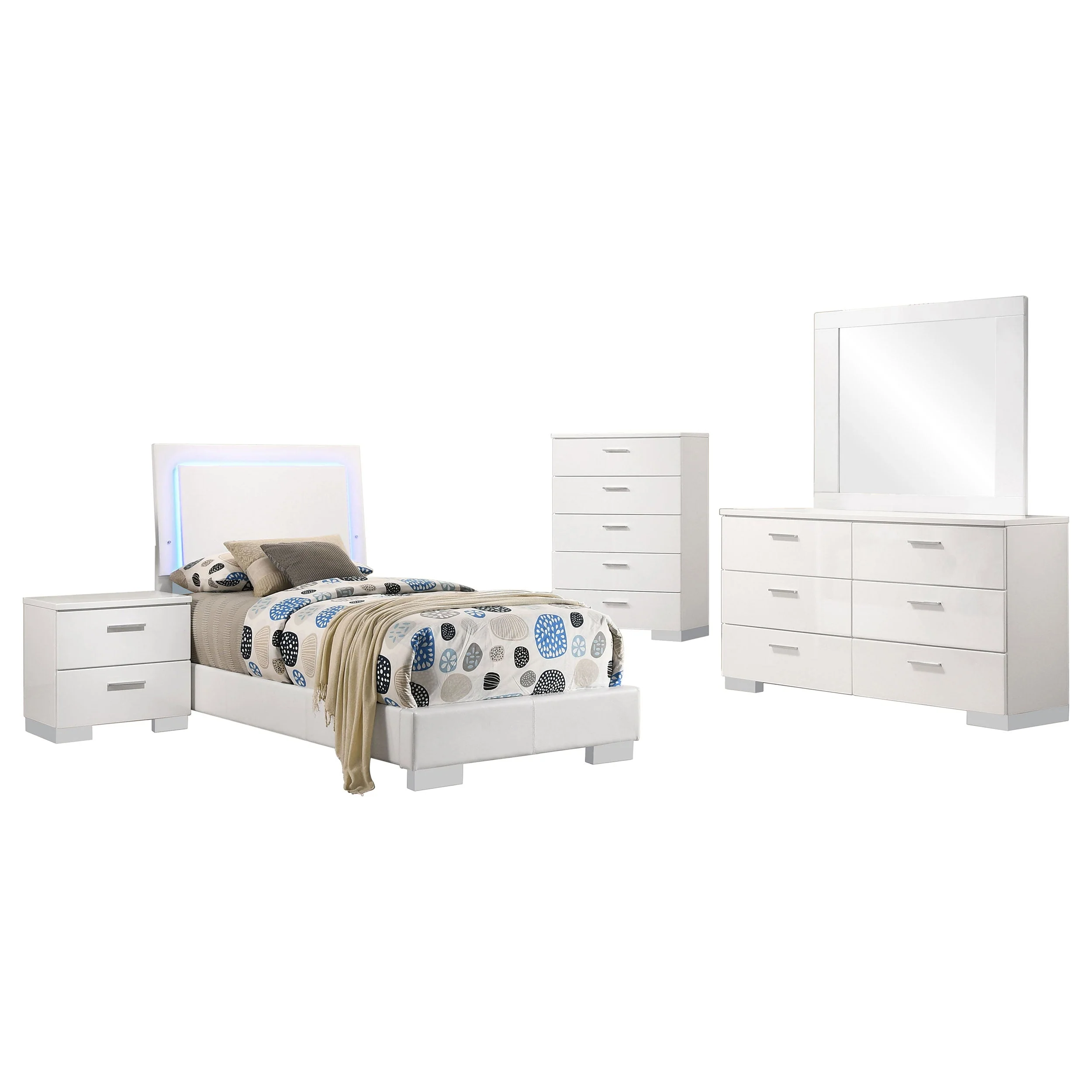 Felicity Bedroom Set High Gloss - Image 36