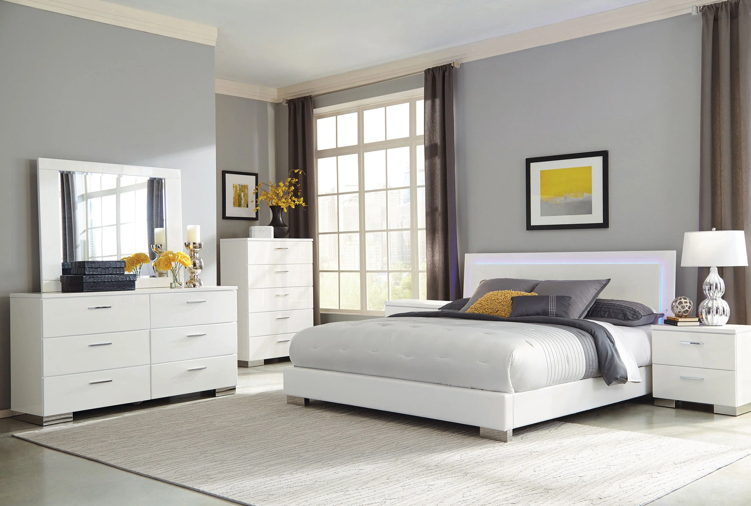 Felicity Bedroom Set High Gloss - Image 9