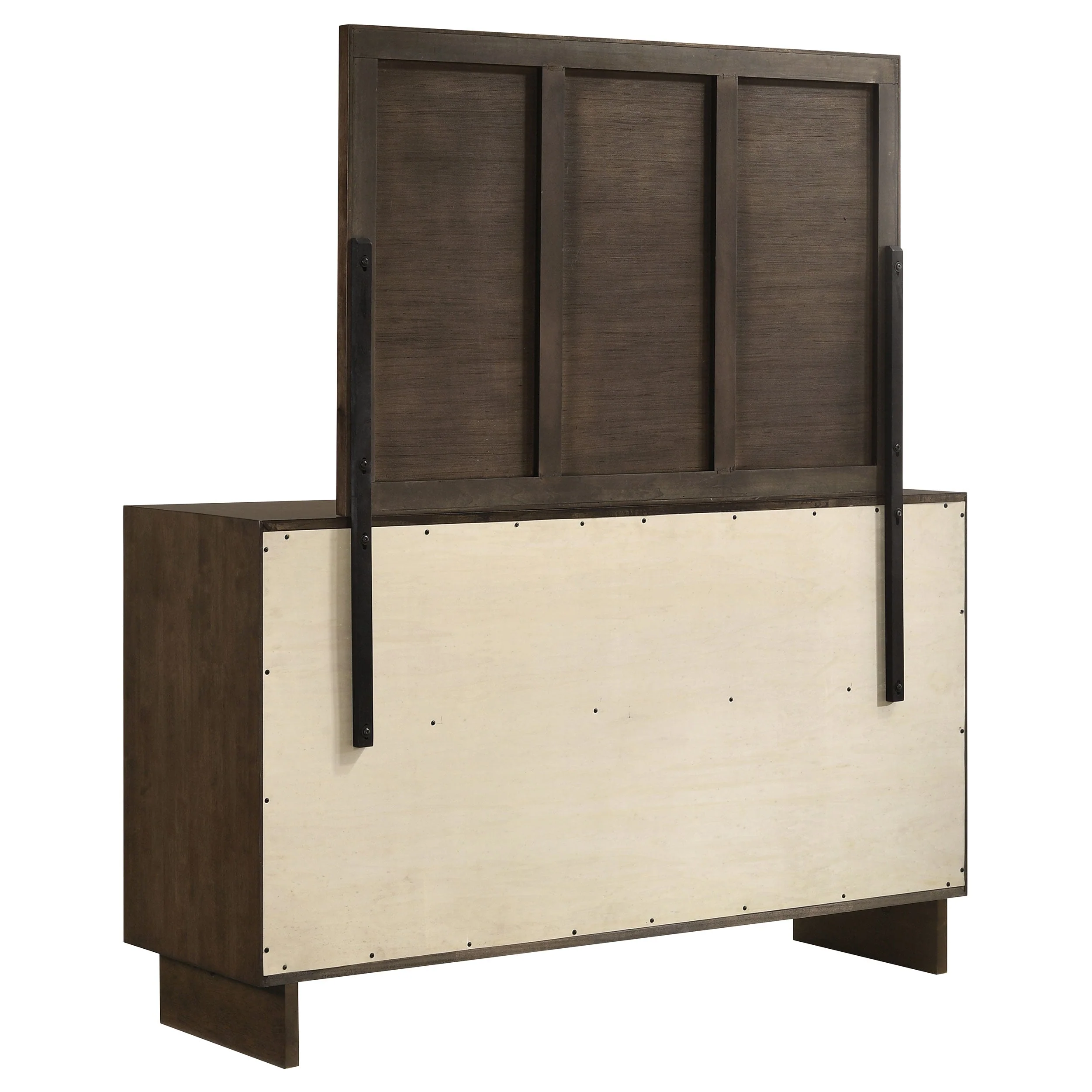 Glenwood 6-drawer Dresser and Mirror Warm Brown - Image 7