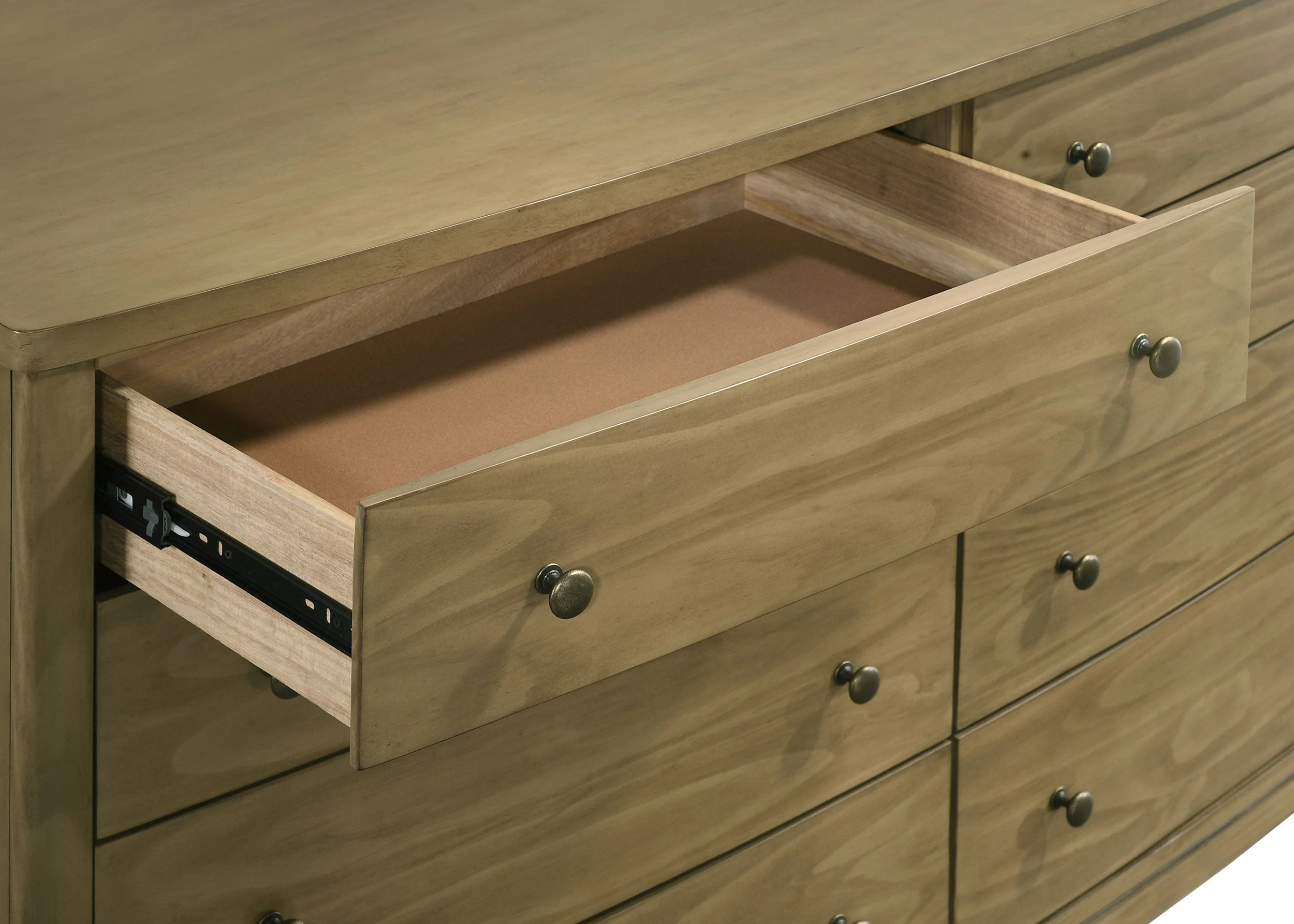 Granada 8-drawer Dresser and Mirror Natural Pine - Image 11