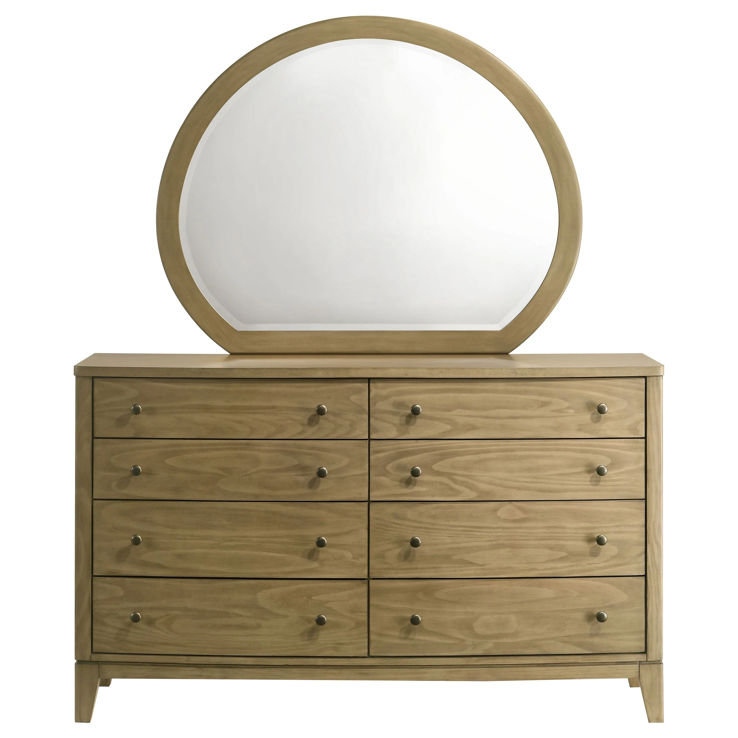 Granada 8-drawer Dresser and Mirror Natural Pine - Image 4