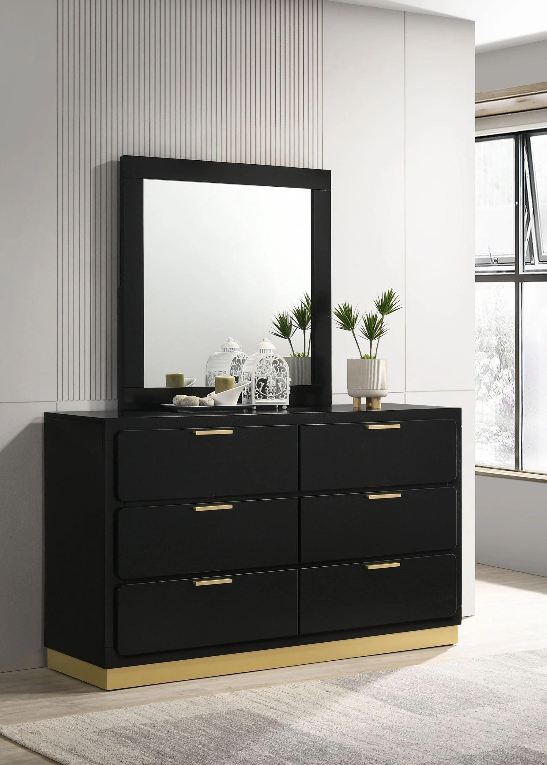 Caraway 6-drawer Dresser with Mirror - Image 5