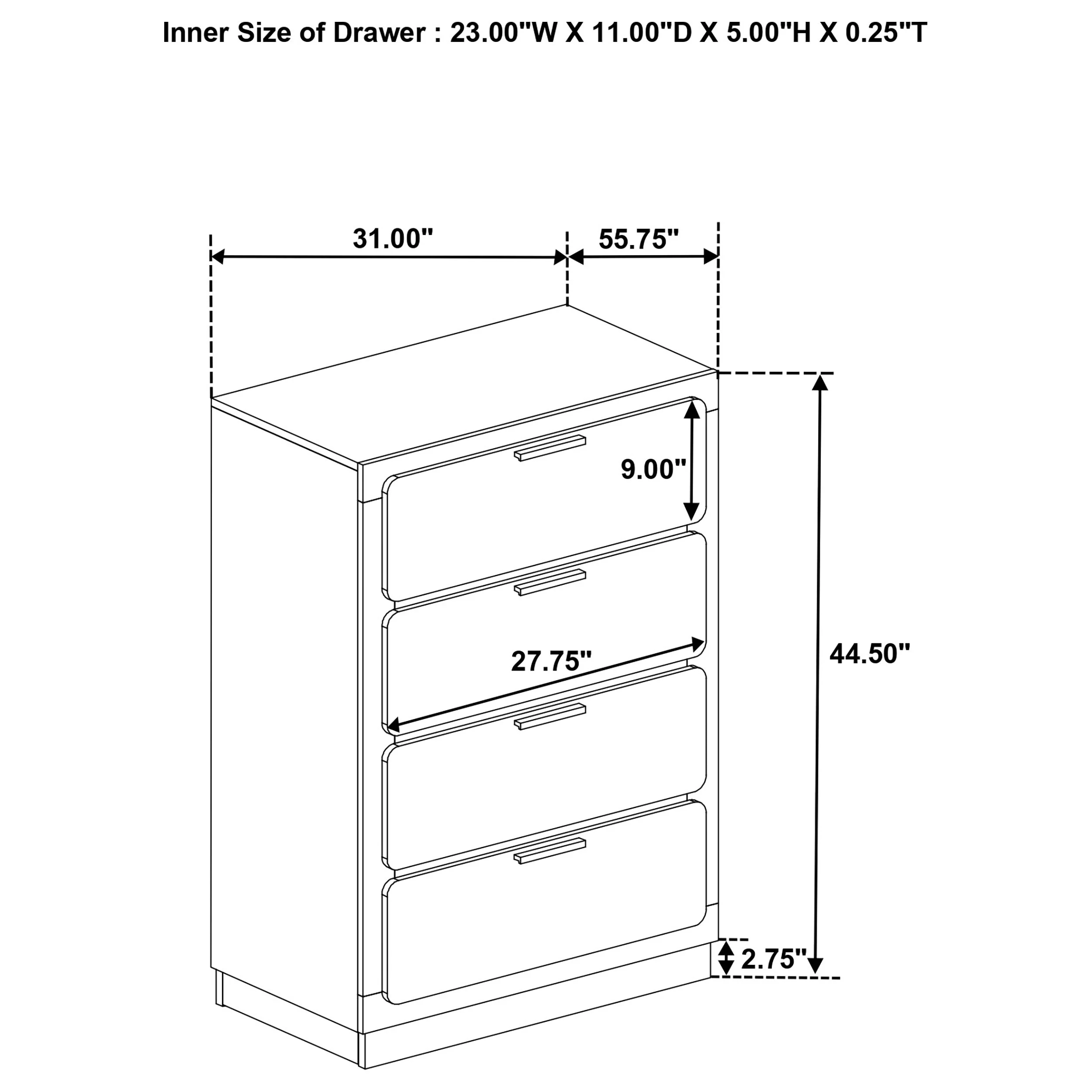 Caraway 4-drawer Bedroom Chest - Image 23
