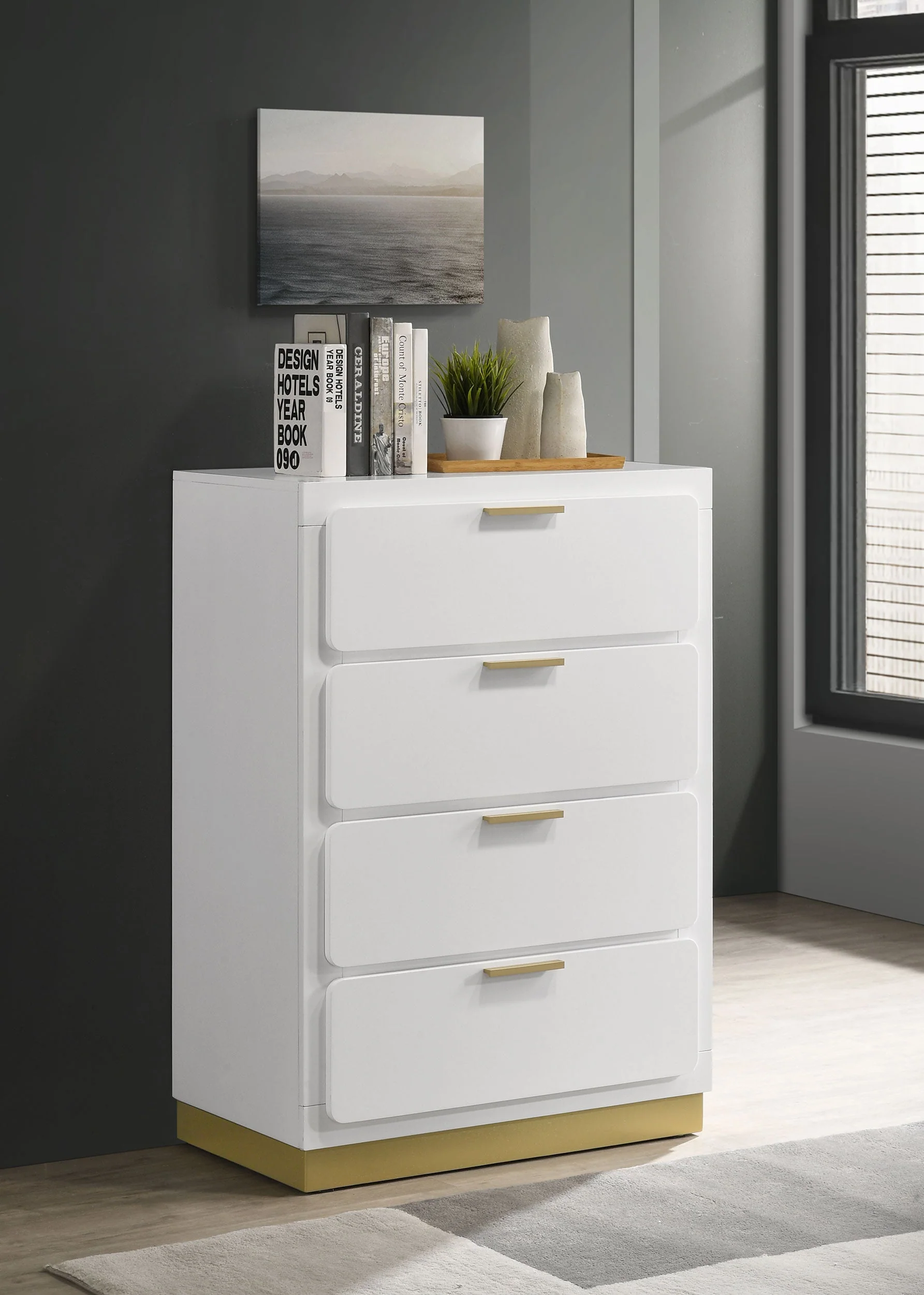 Caraway 4-drawer Bedroom Chest - Image 6