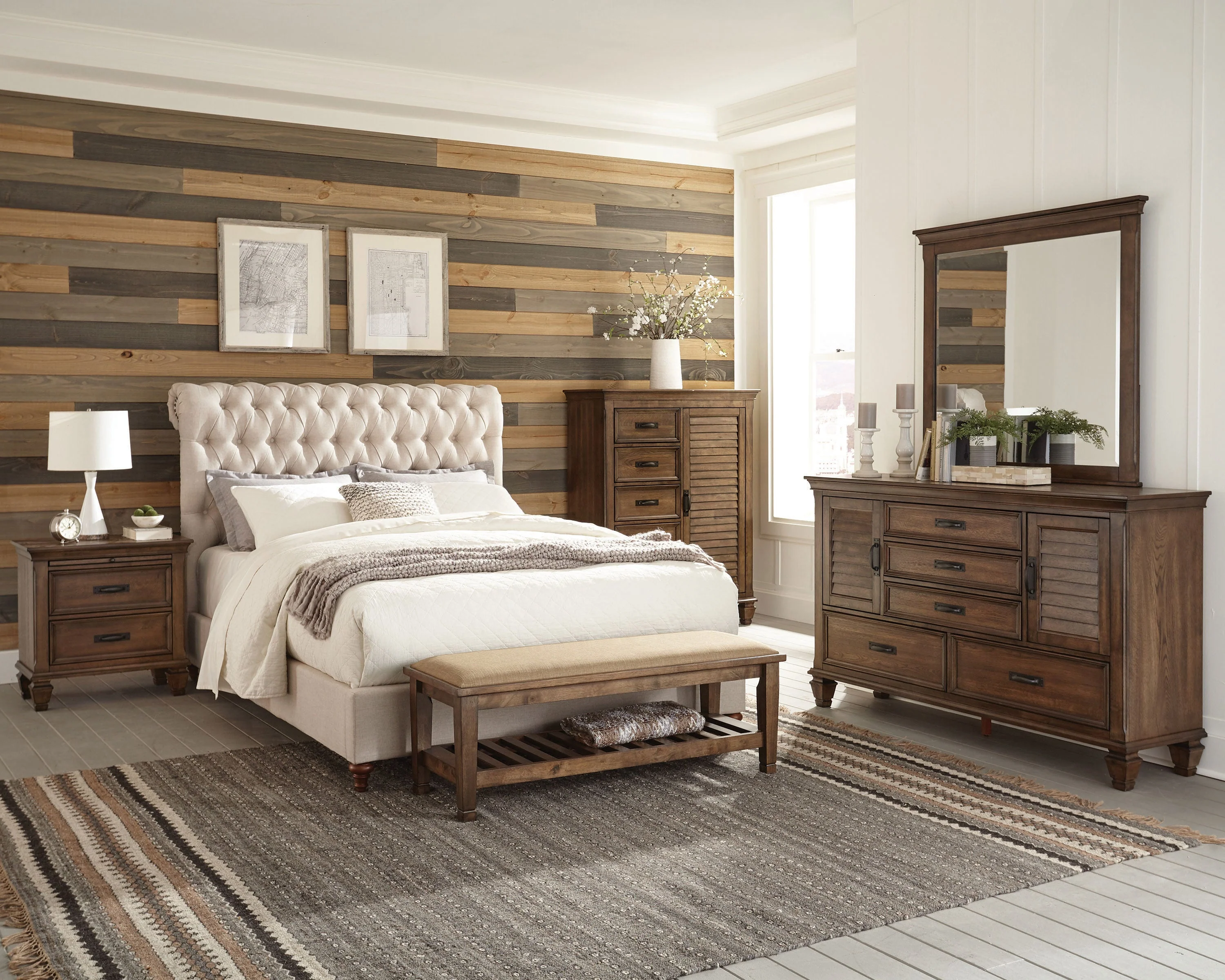 Devon 57-inch Upholstered Panel Bed - Image 32