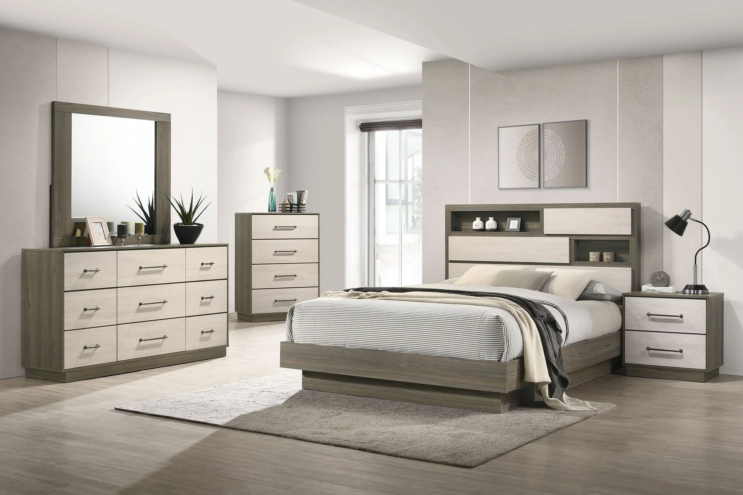 Fenwick Bedroom Set Grey Oak - Image 10