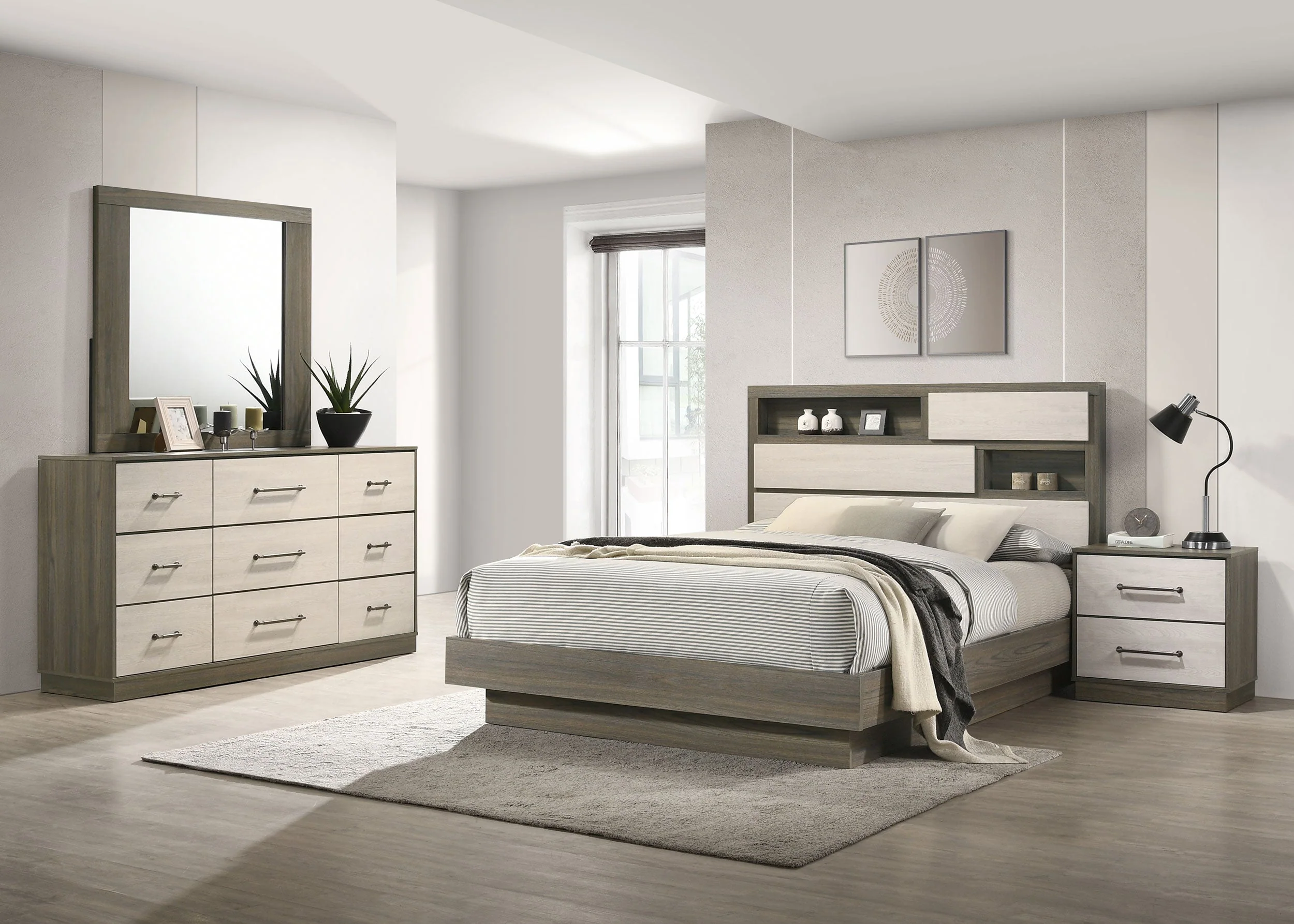 Fenwick Bedroom Set Grey Oak - Image 7