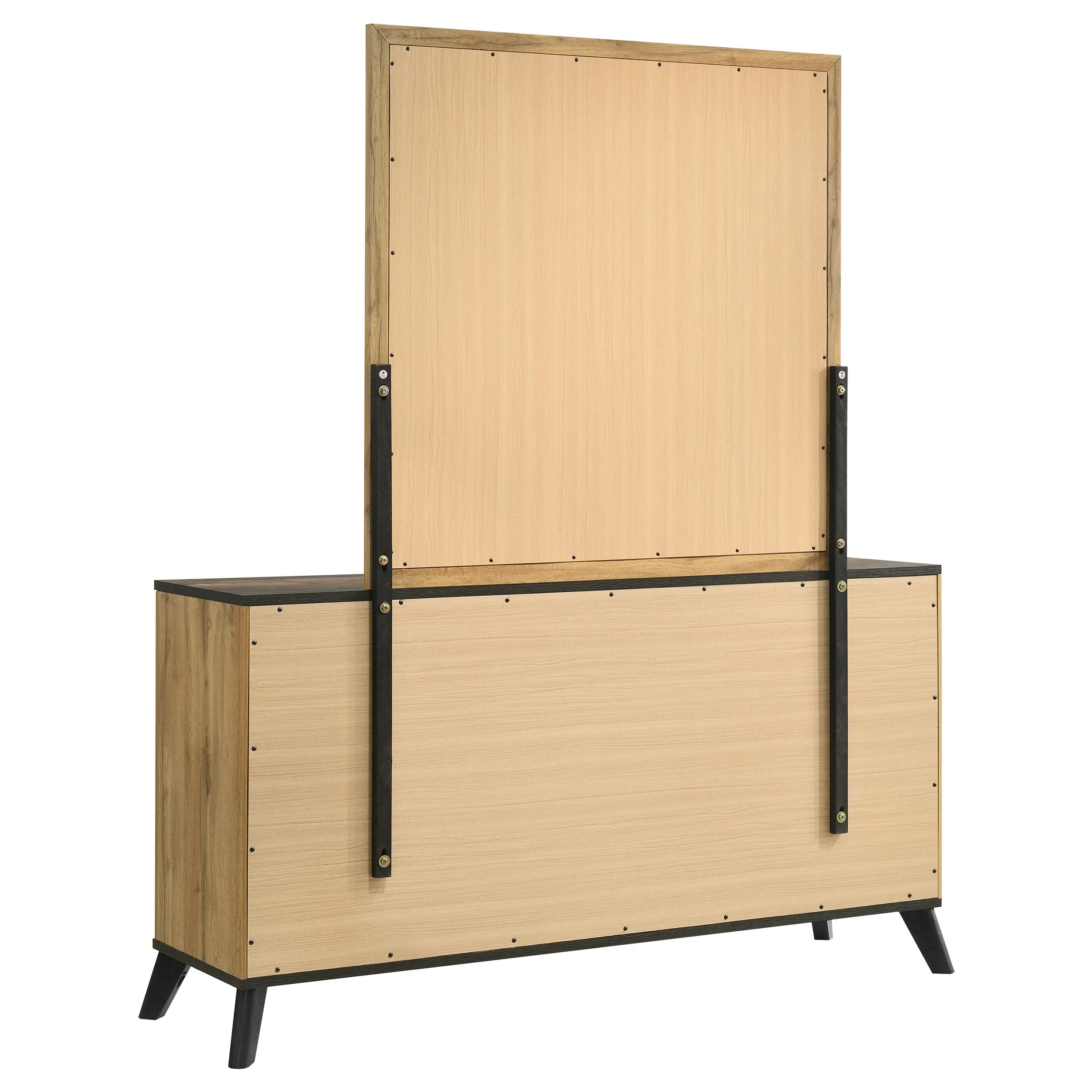 Kaywood 6-drawer Dresser and Mirror Natural Pine - Image 7