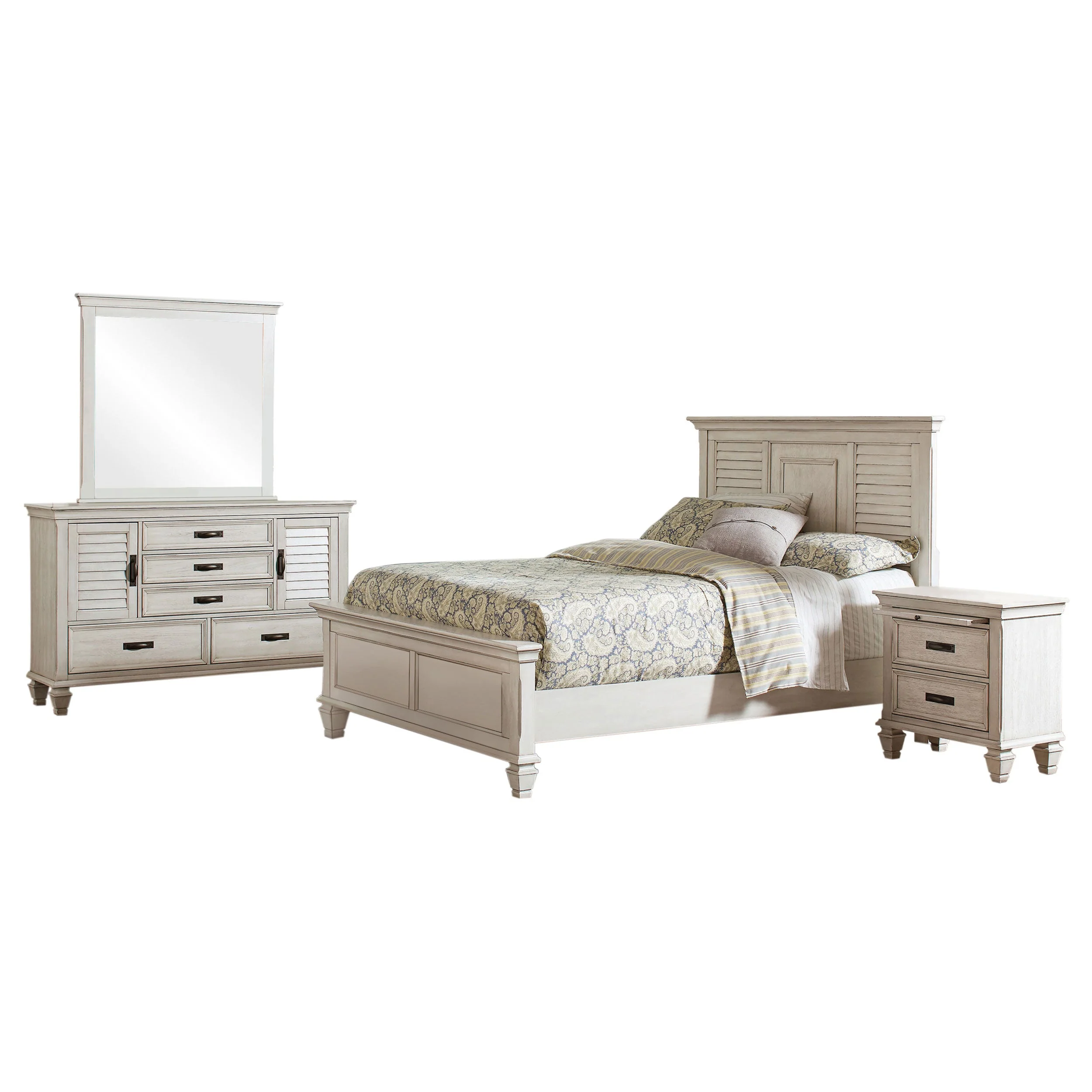 Franco Bedroom Set Distressed - Image 9