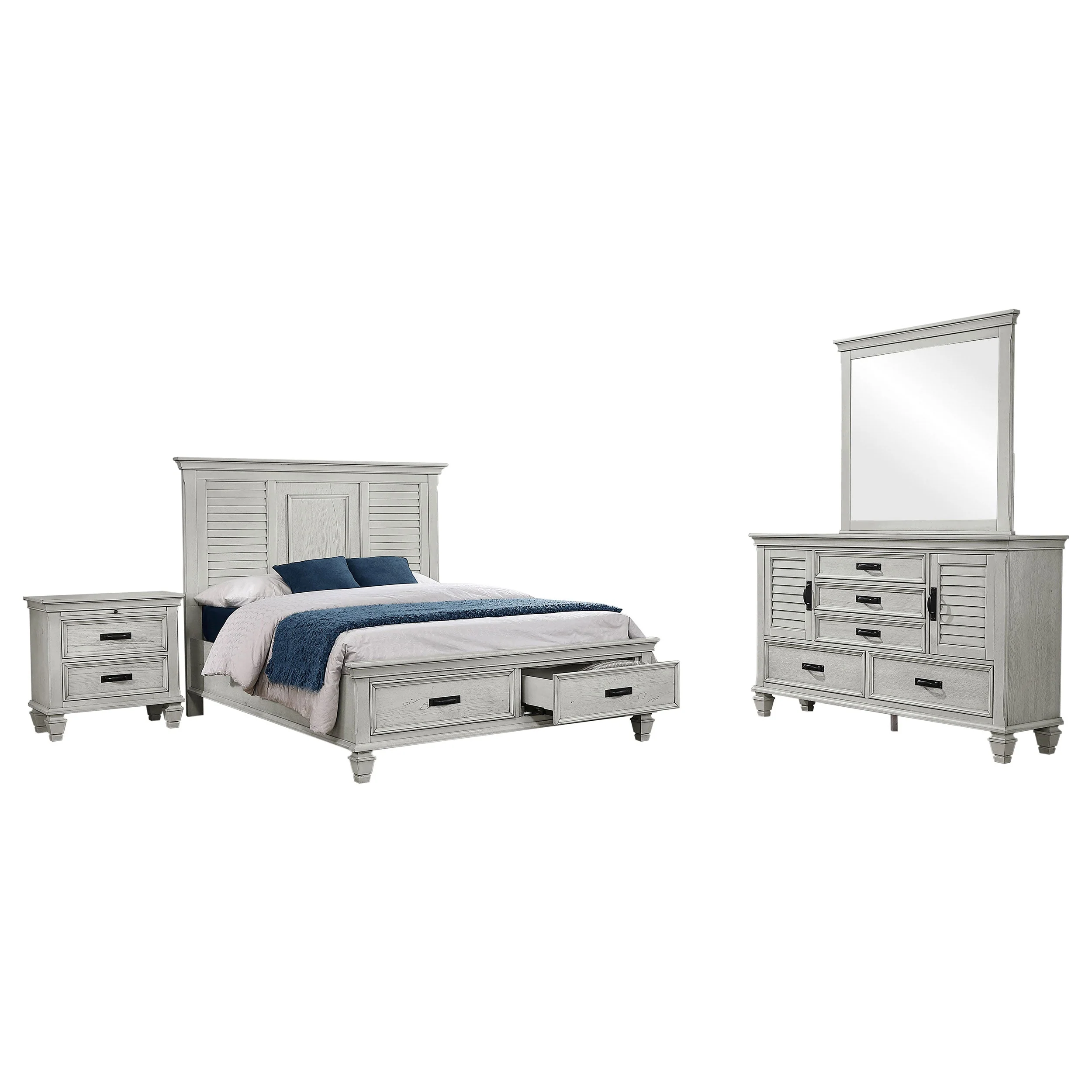 Franco Bedroom Set Distressed - Image 9