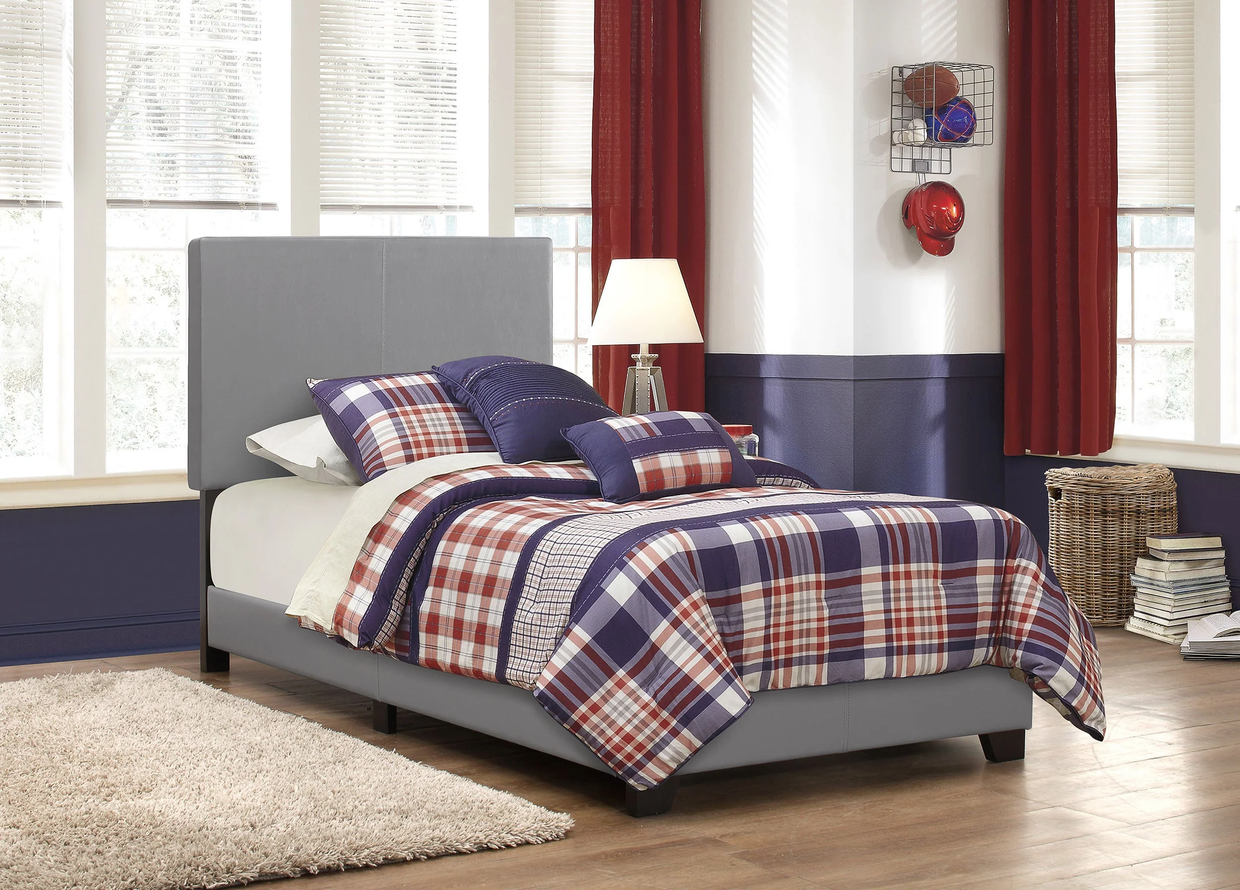 Dorian Faux Leather Upholstered Panel Bed - Image 40