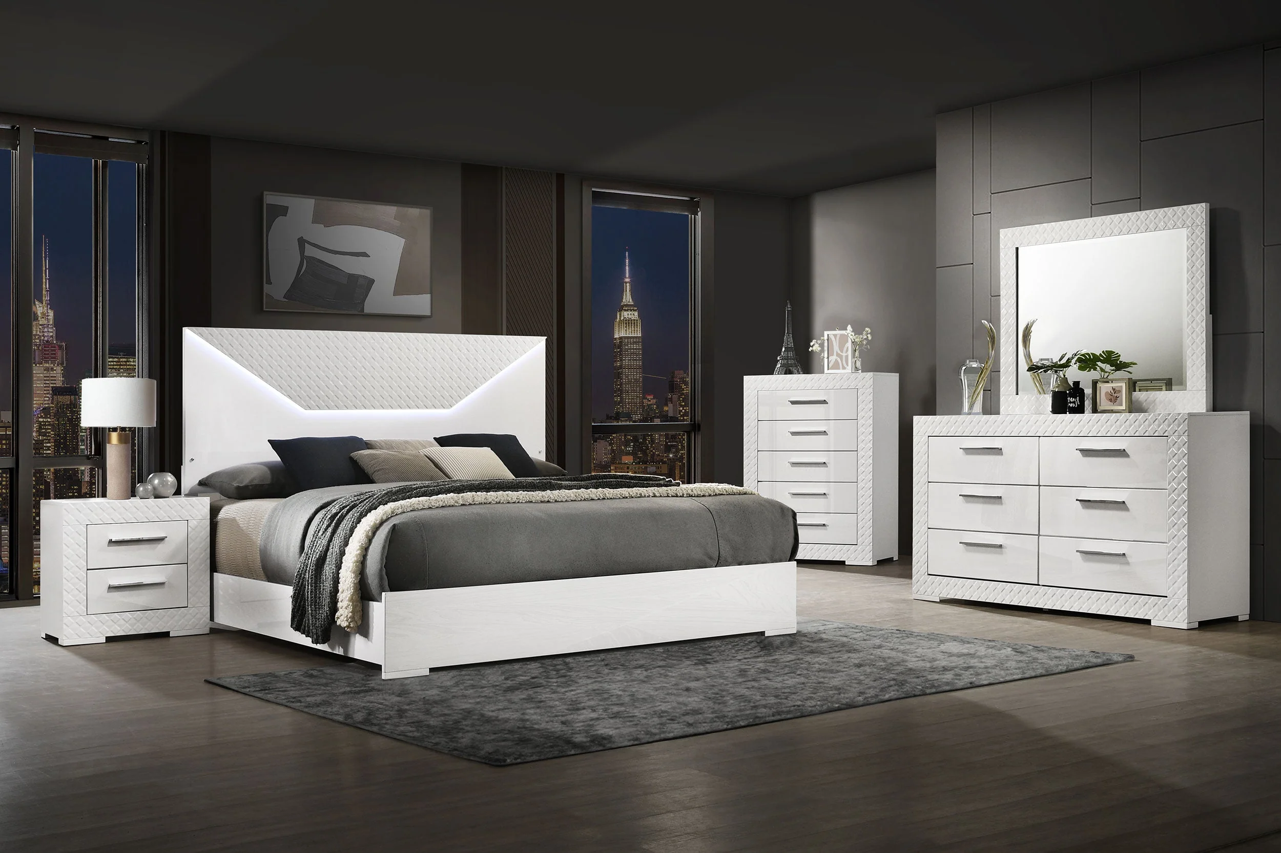 Ives Bedroom Set High Gloss - Image 10