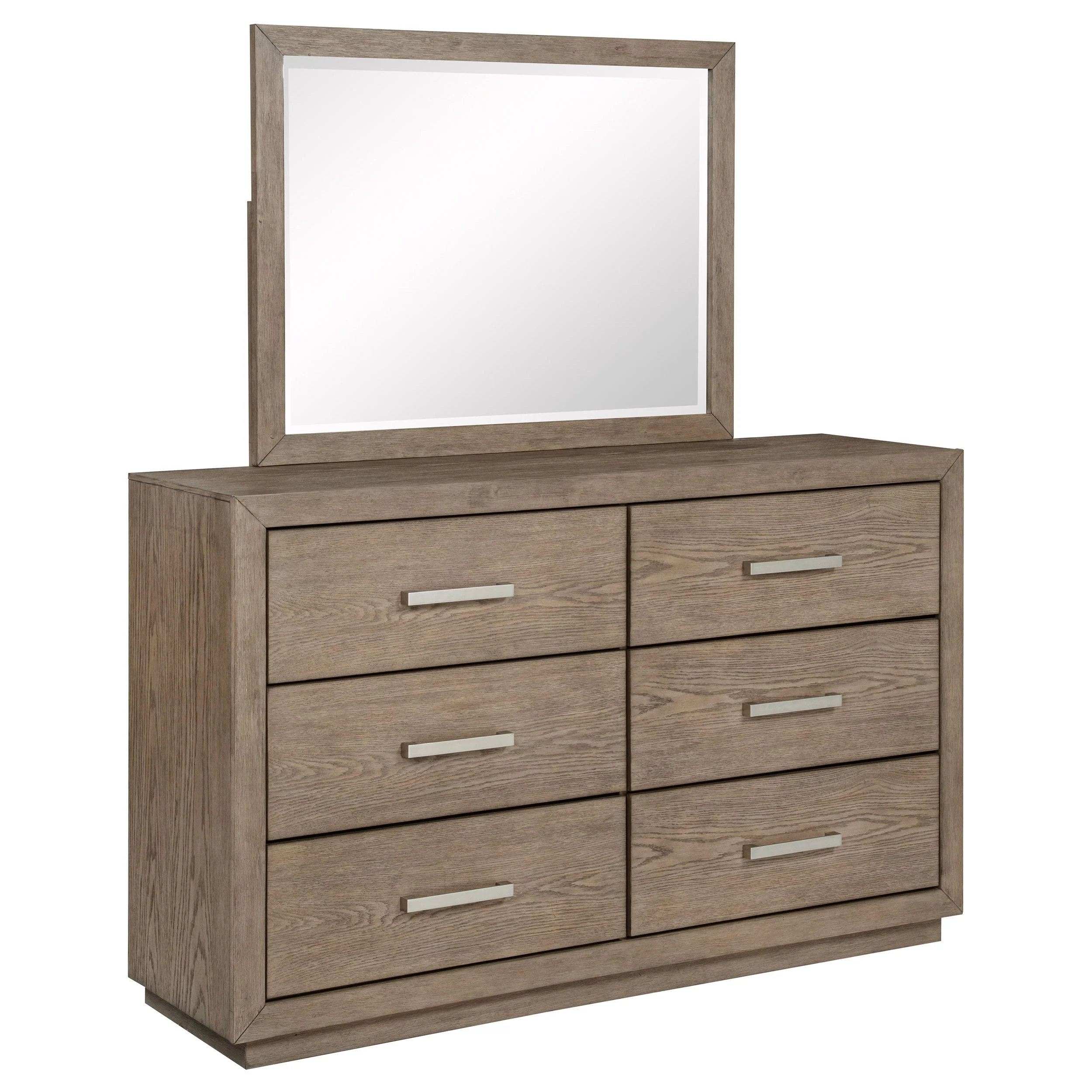 Kenora 6-drawer Dresser and Mirror Barley Brown - Image 2