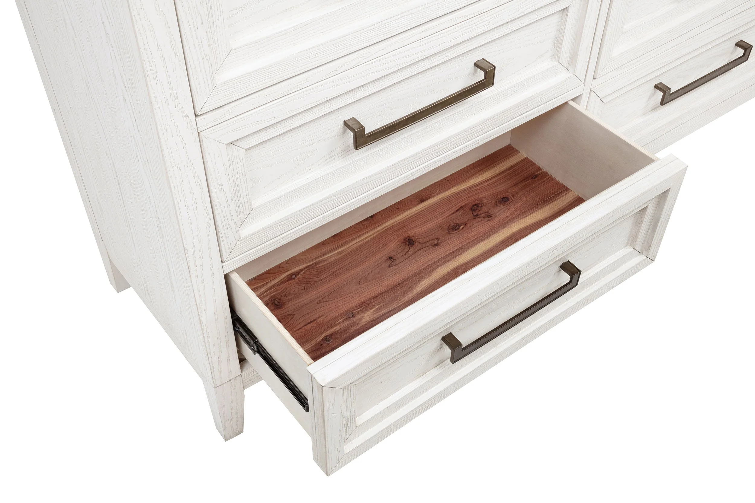 Marielle 6-drawer Dresser with Mirror Distressed White - Image 12