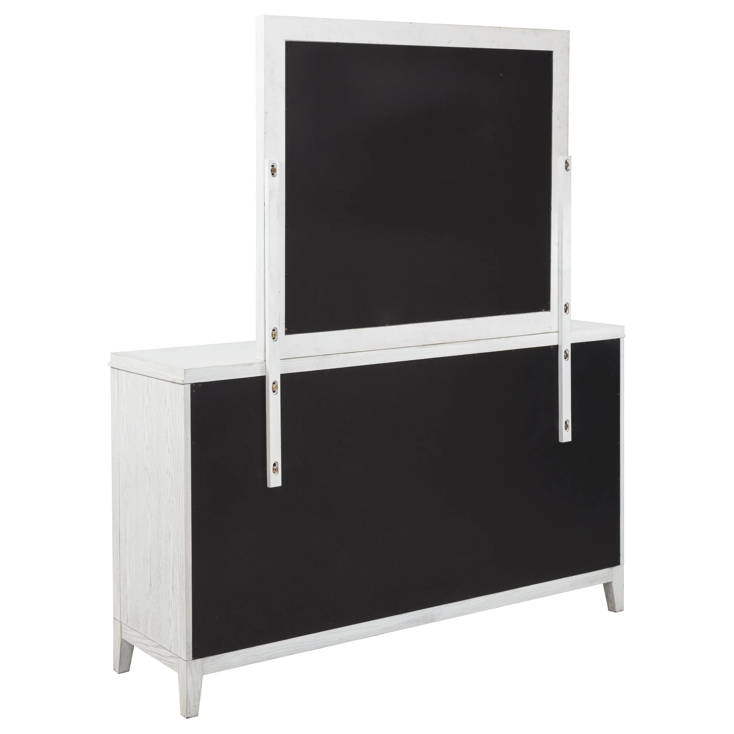 Marielle 6-drawer Dresser with Mirror Distressed White - Image 7
