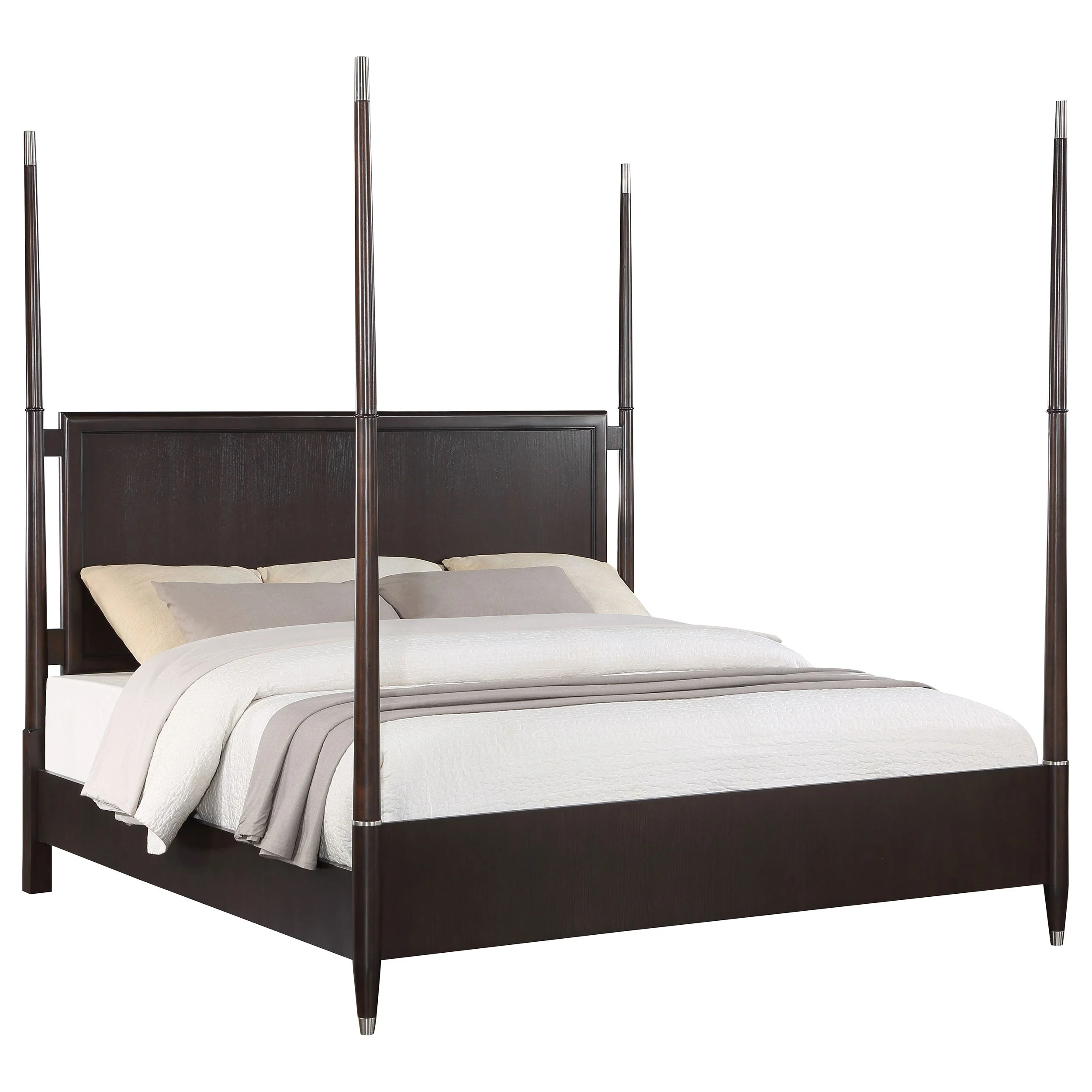 Emberlyn Wood Queen Poster Bed Brown - Image 5