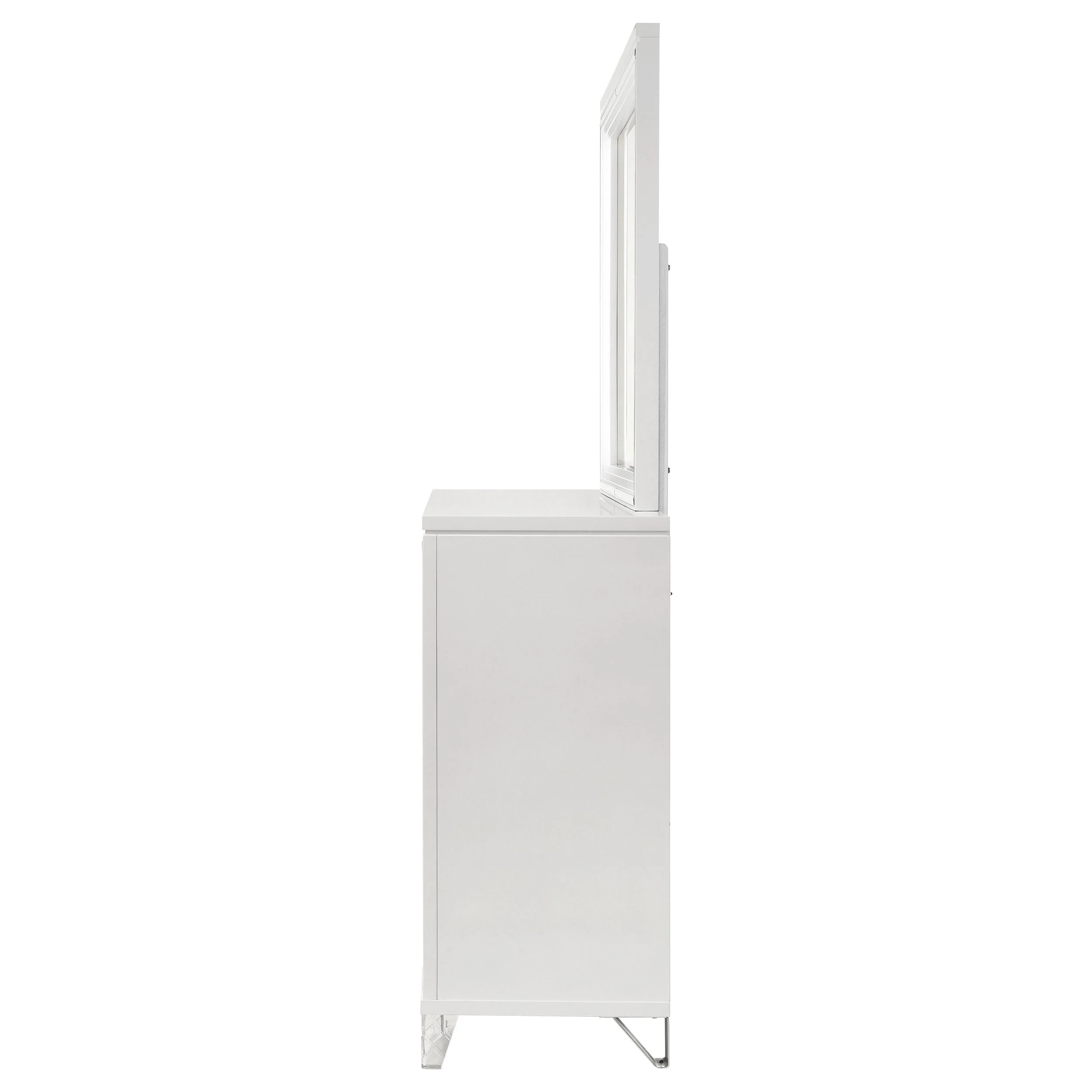 Marmore 9-drawer Dresser and LED Mirror White - Image 6