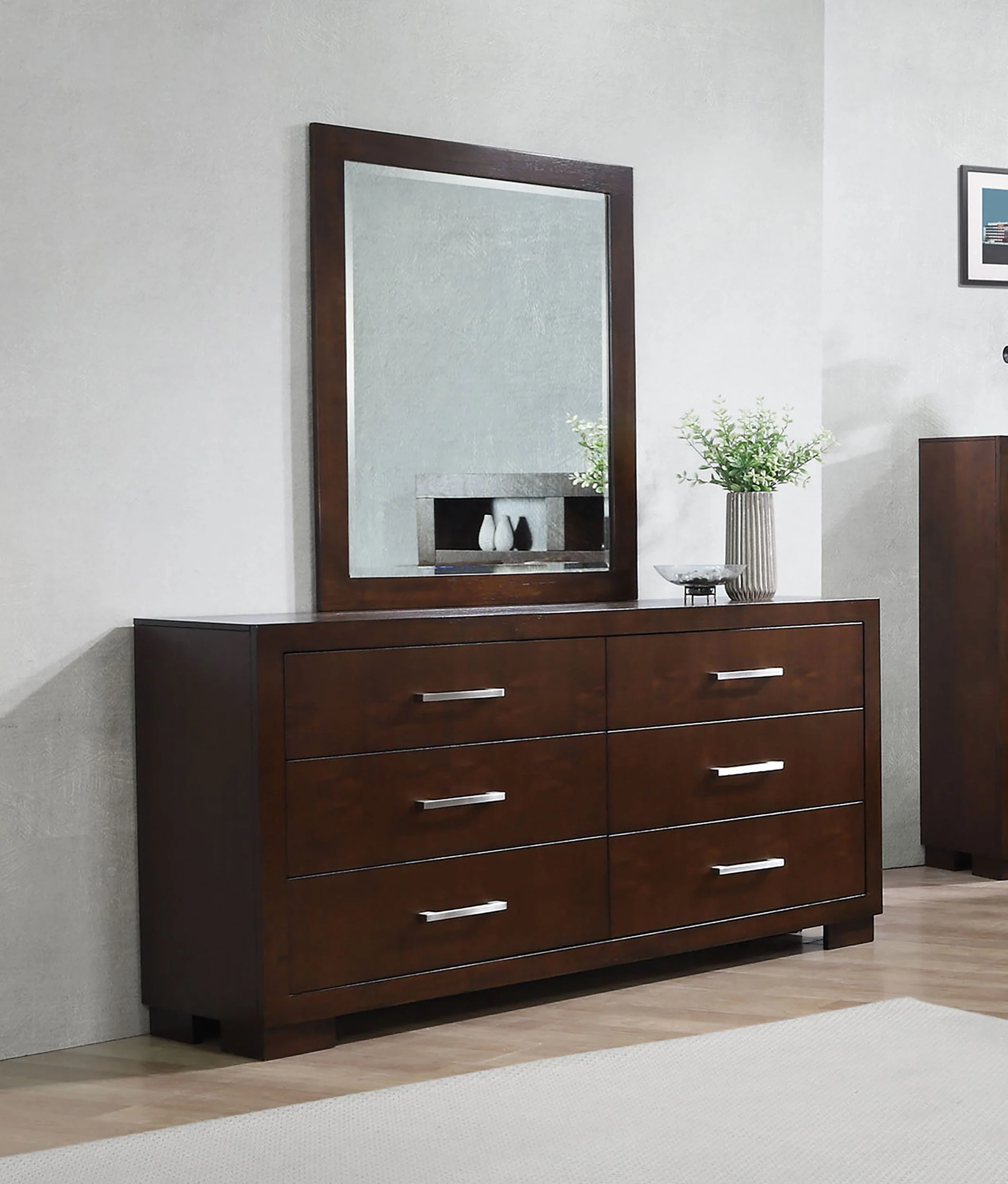 Jessica 6-drawer Dresser with Mirror - Image 6