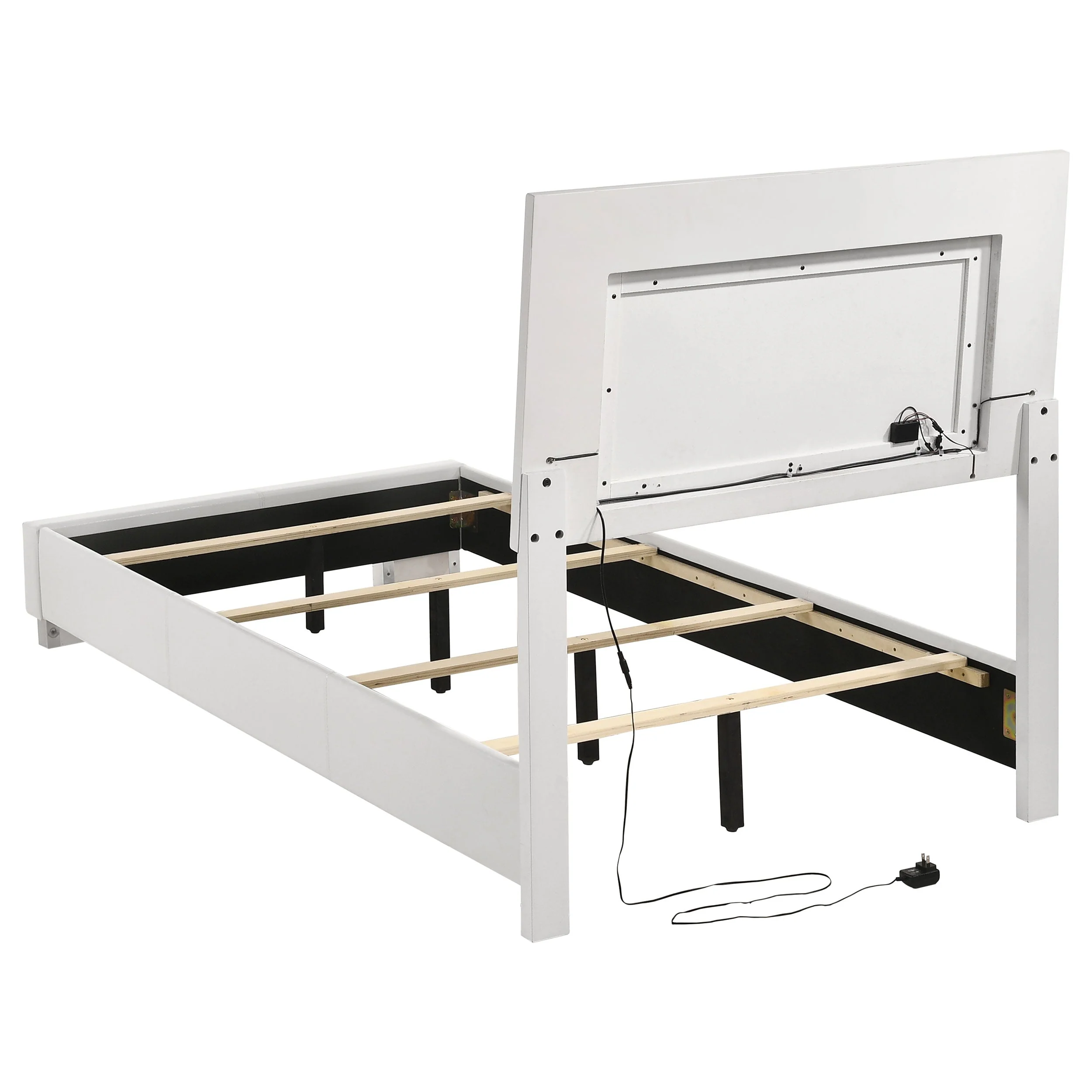 Felicity Wood LED Panel Bed High Gloss - Image 29
