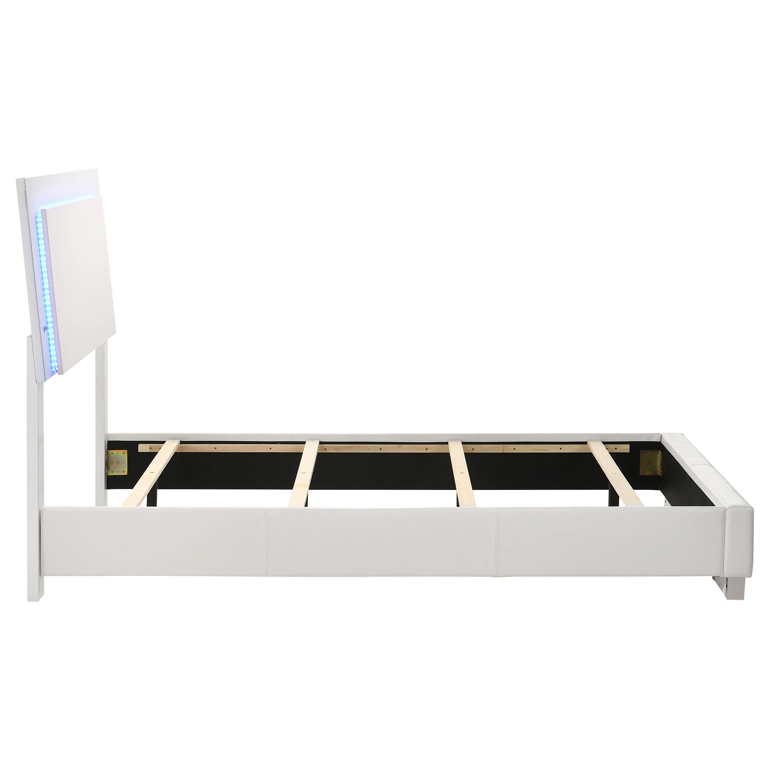 Felicity Wood LED Panel Bed High Gloss - Image 37