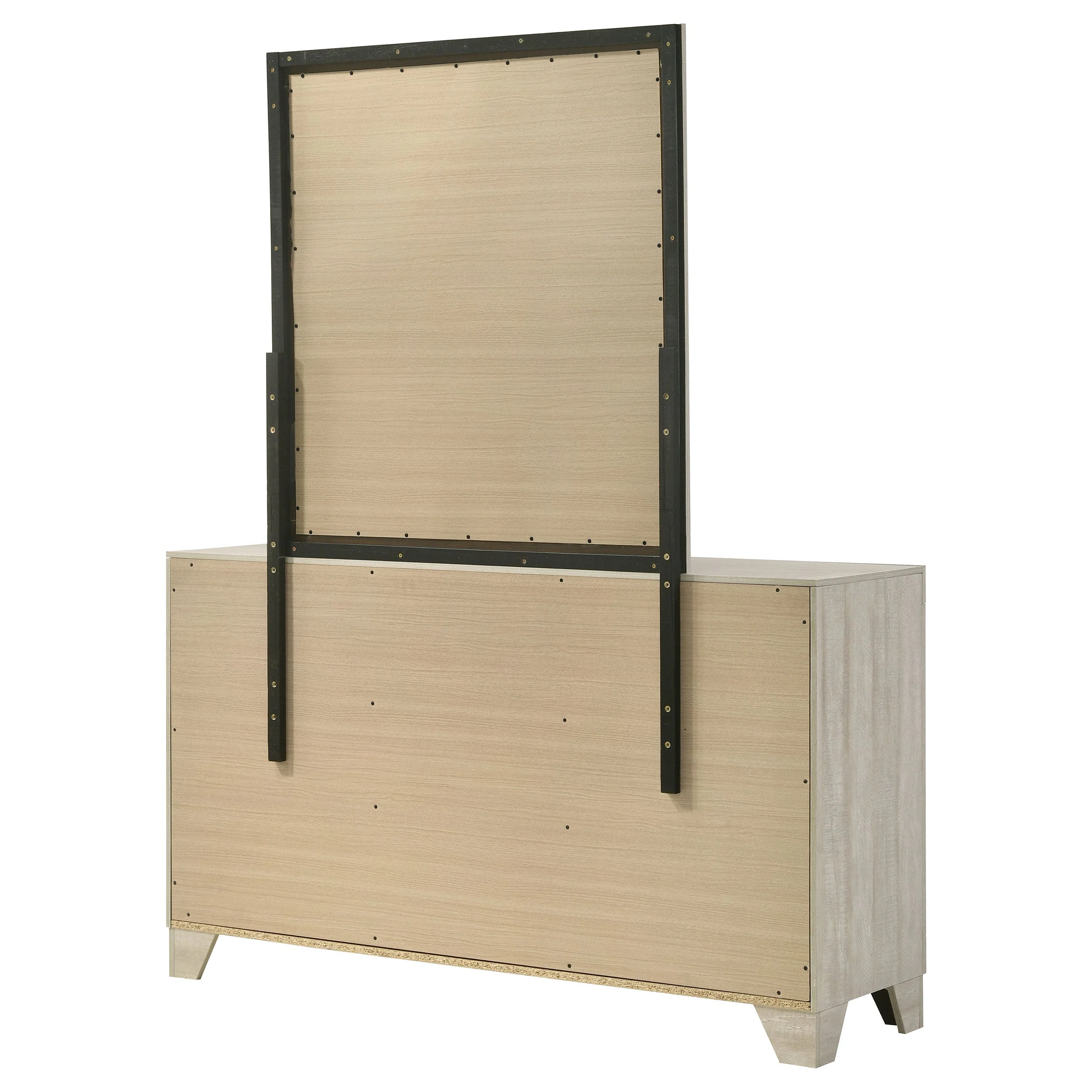 Trenton 6-drawer Bedroom Dresser With Mirror Rustic Cream - Image 9