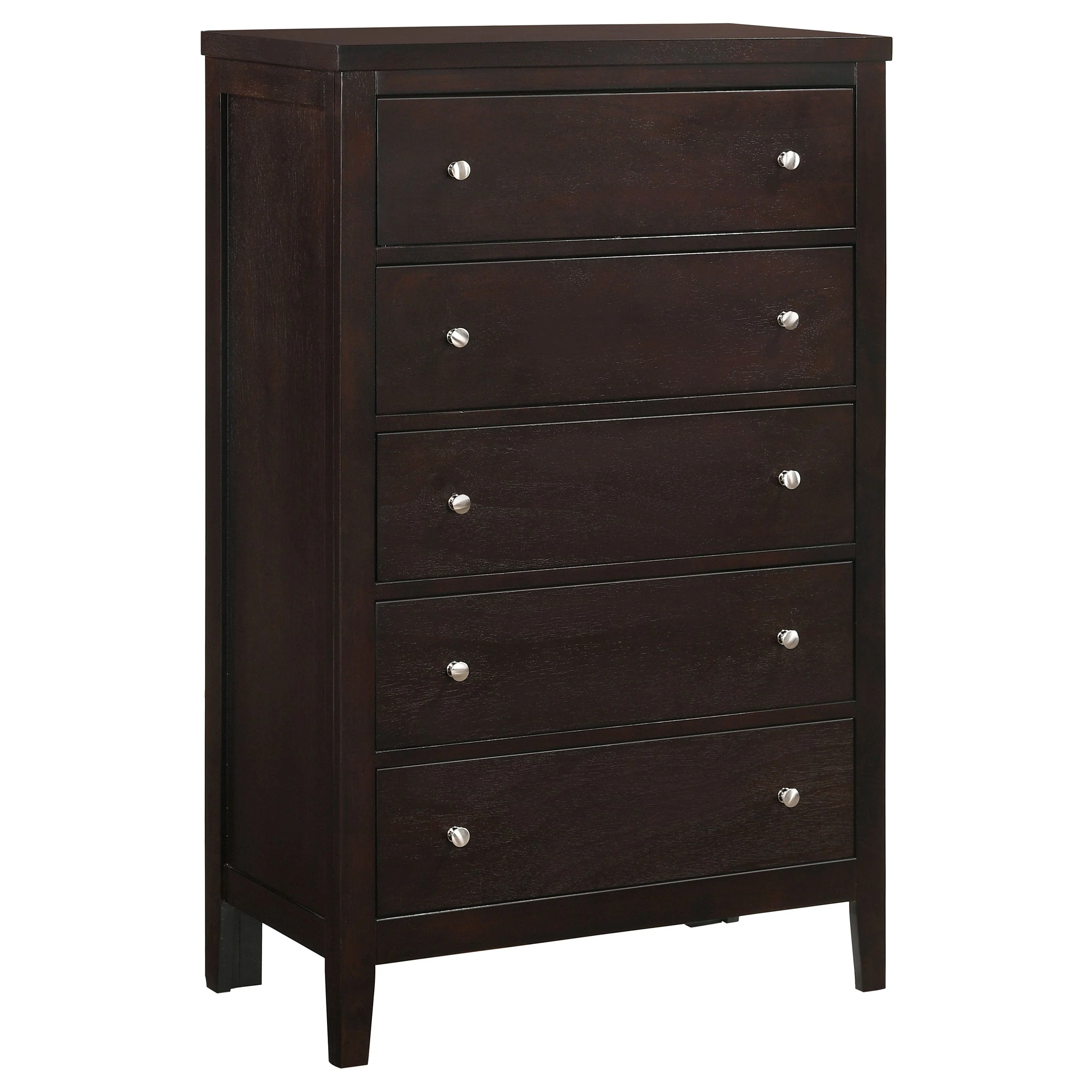 Carlton 5-drawer Bedroom Chest Cappuccino - Image 2