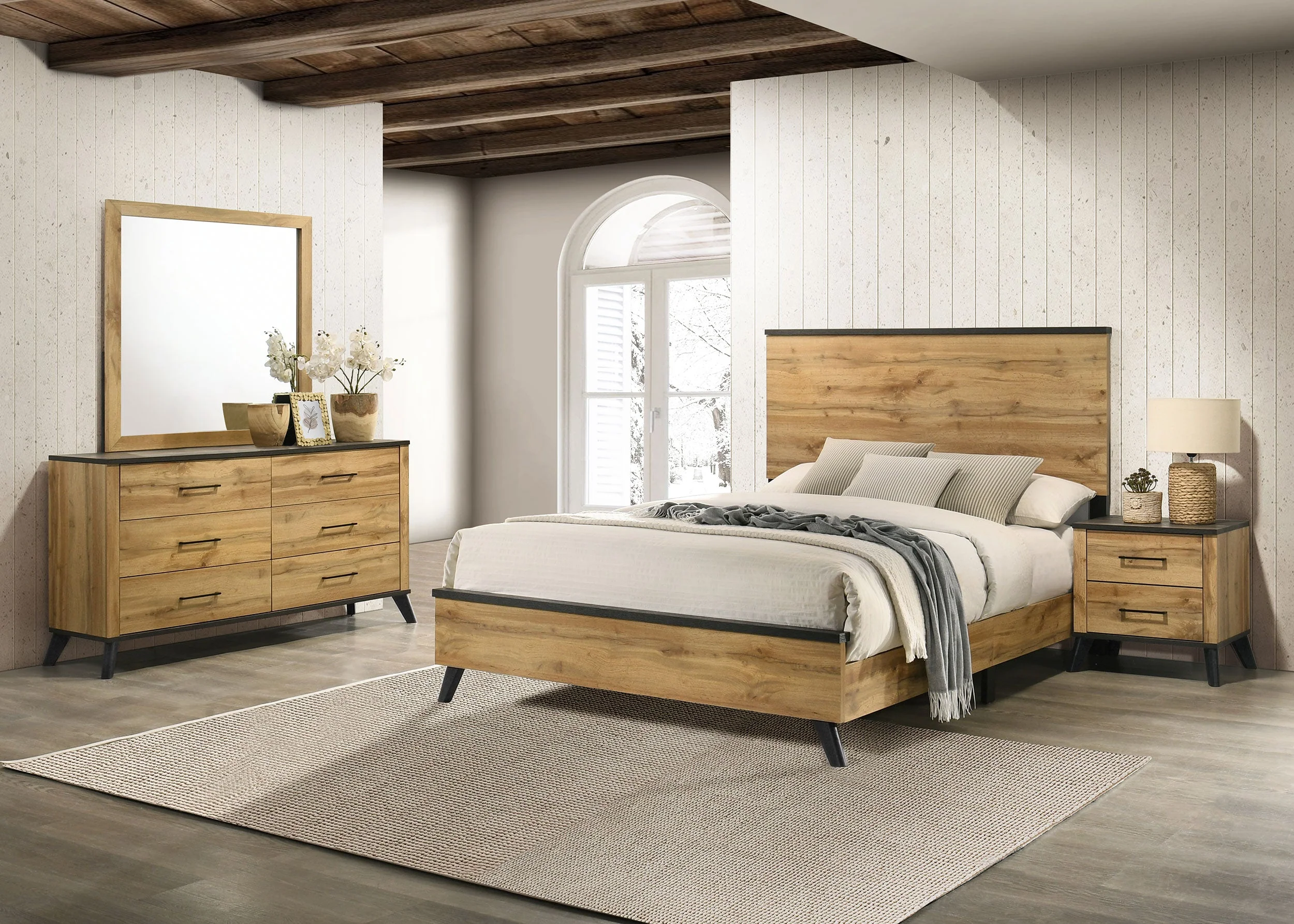 Kaywood Bedroom Set Natural Pine - Image 13