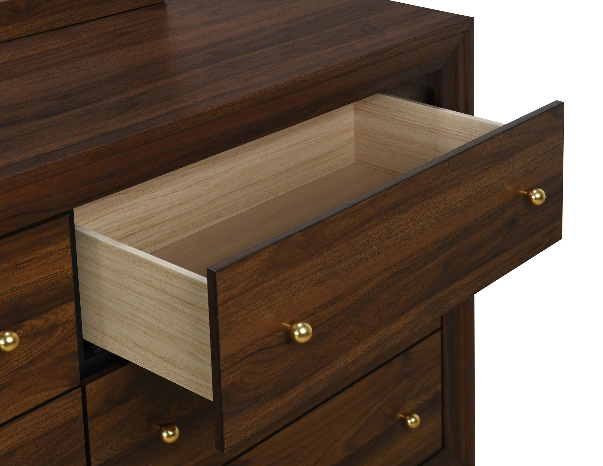 Welsley 6-drawer Dresser and Mirror Walnut - Image 11